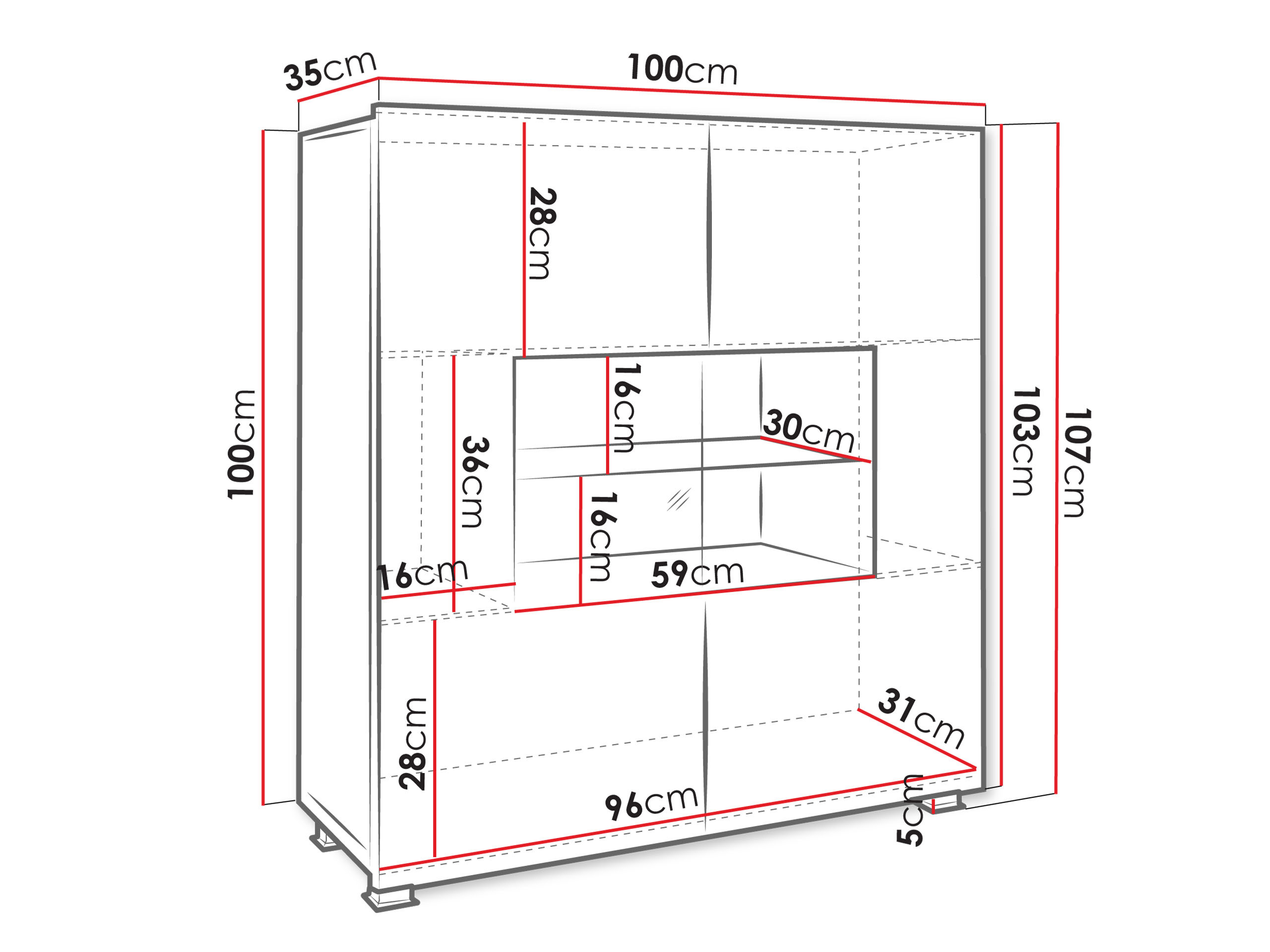 Sideboard Remus (Golden oak)