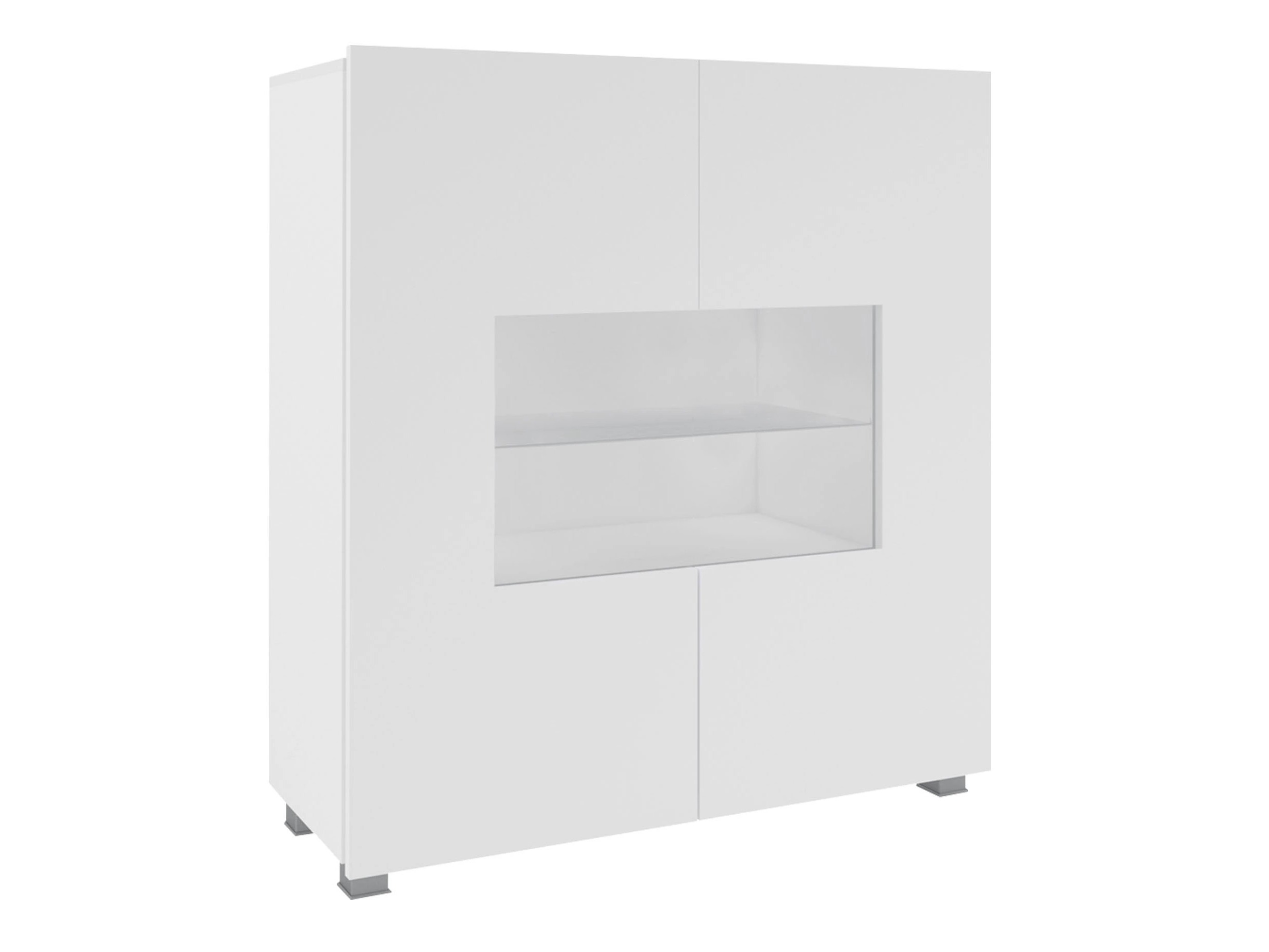 Sideboard Remus (White + Glossy white)