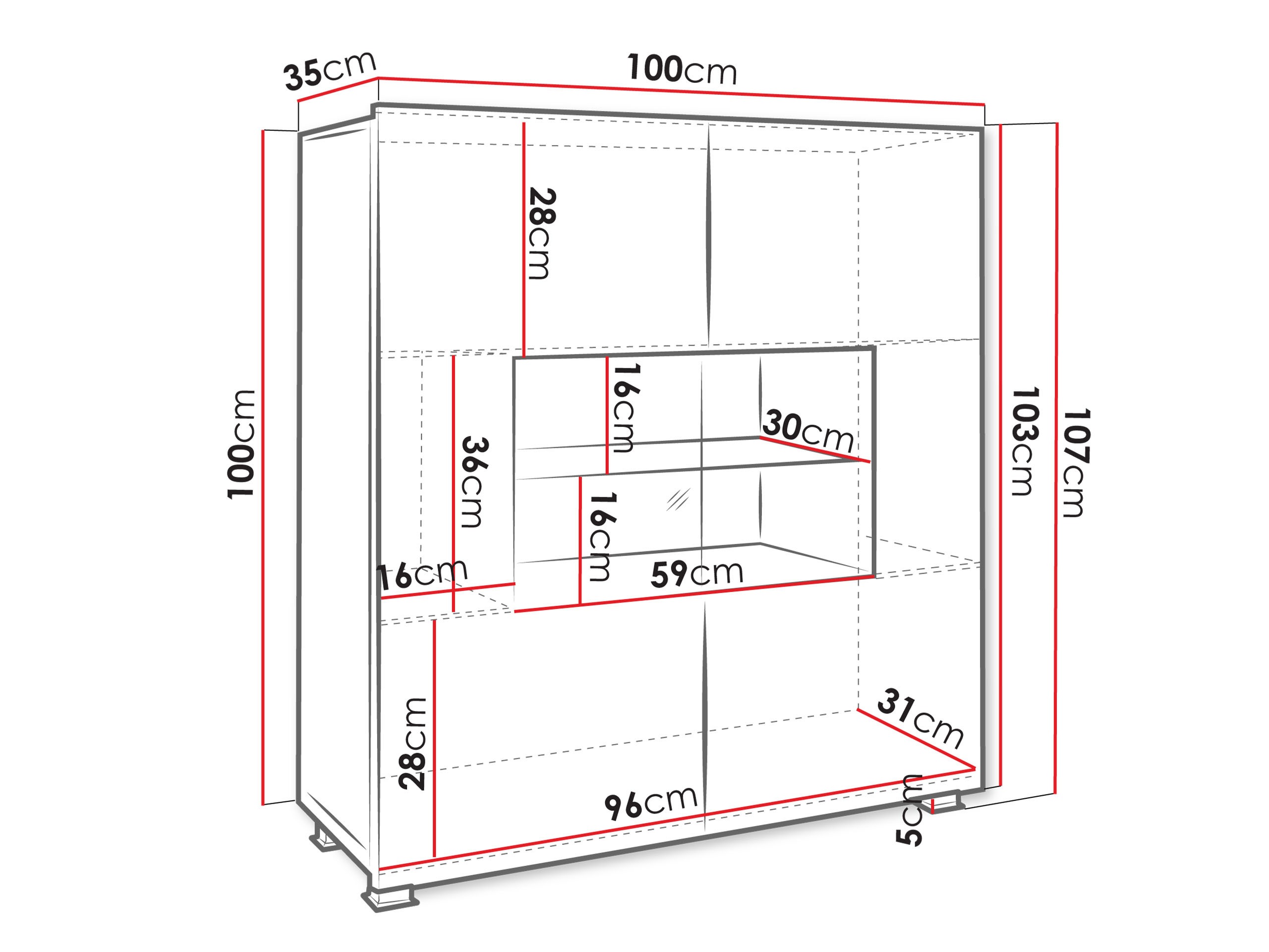 Sideboard Tivdalu 100 (Golden oak)