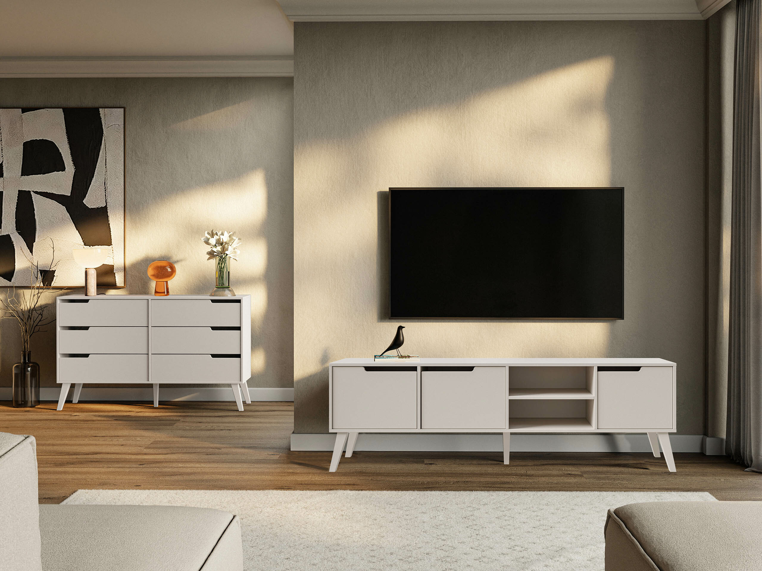TV stand Elbtive 101 (Cashmere)