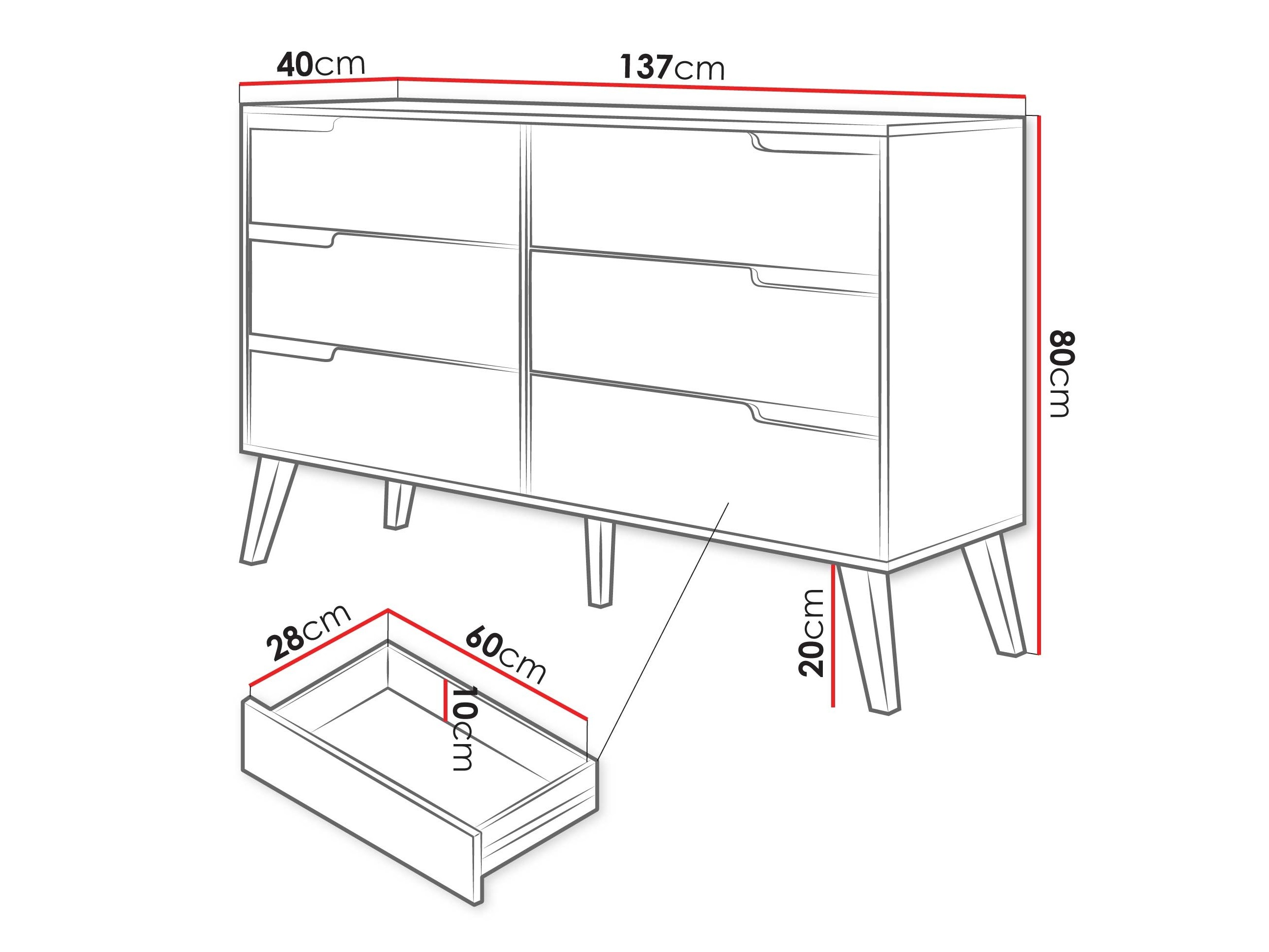 Chest of drawers Otis II (Walnut)