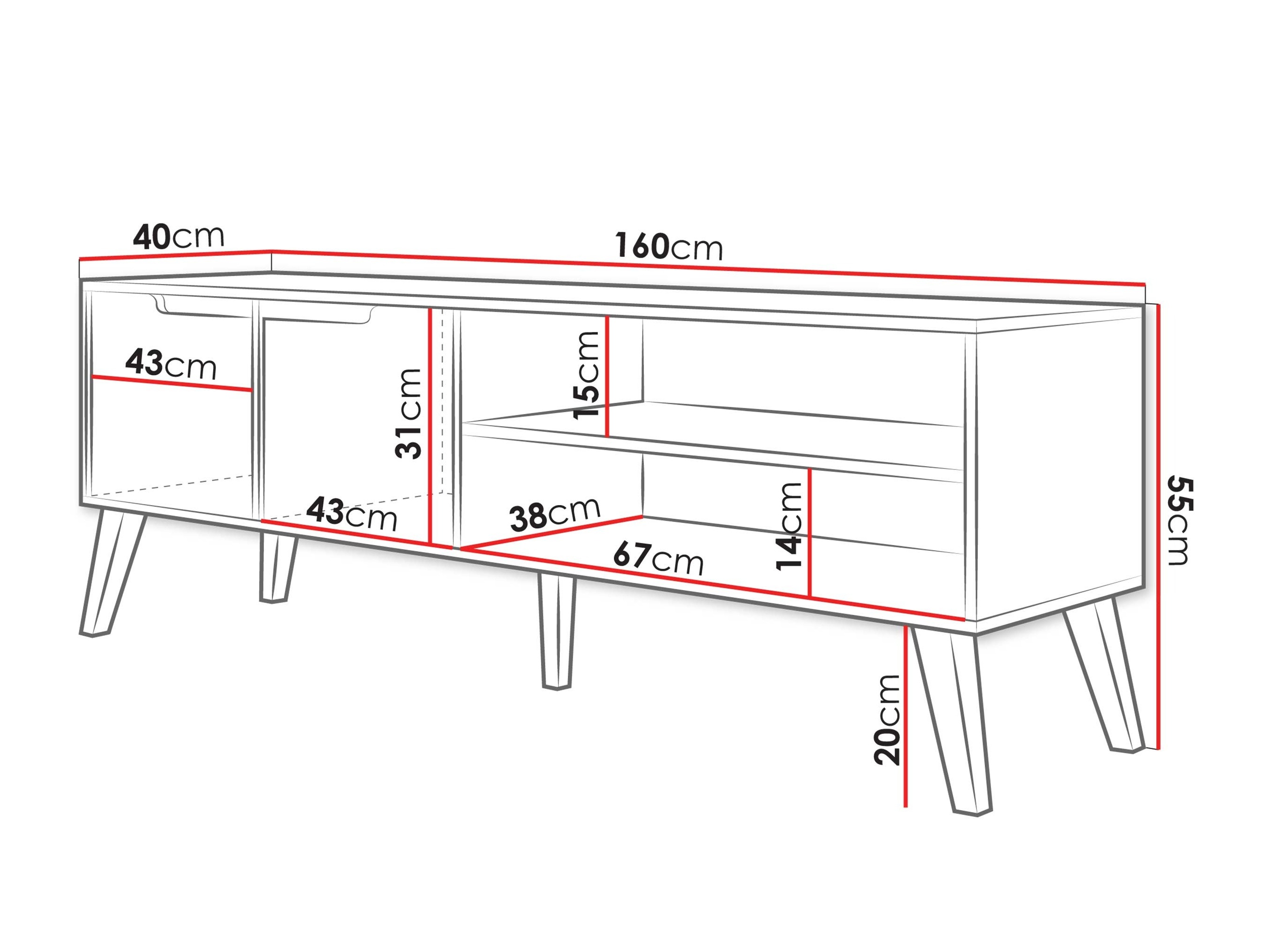 TV stand Otis (Walnut)