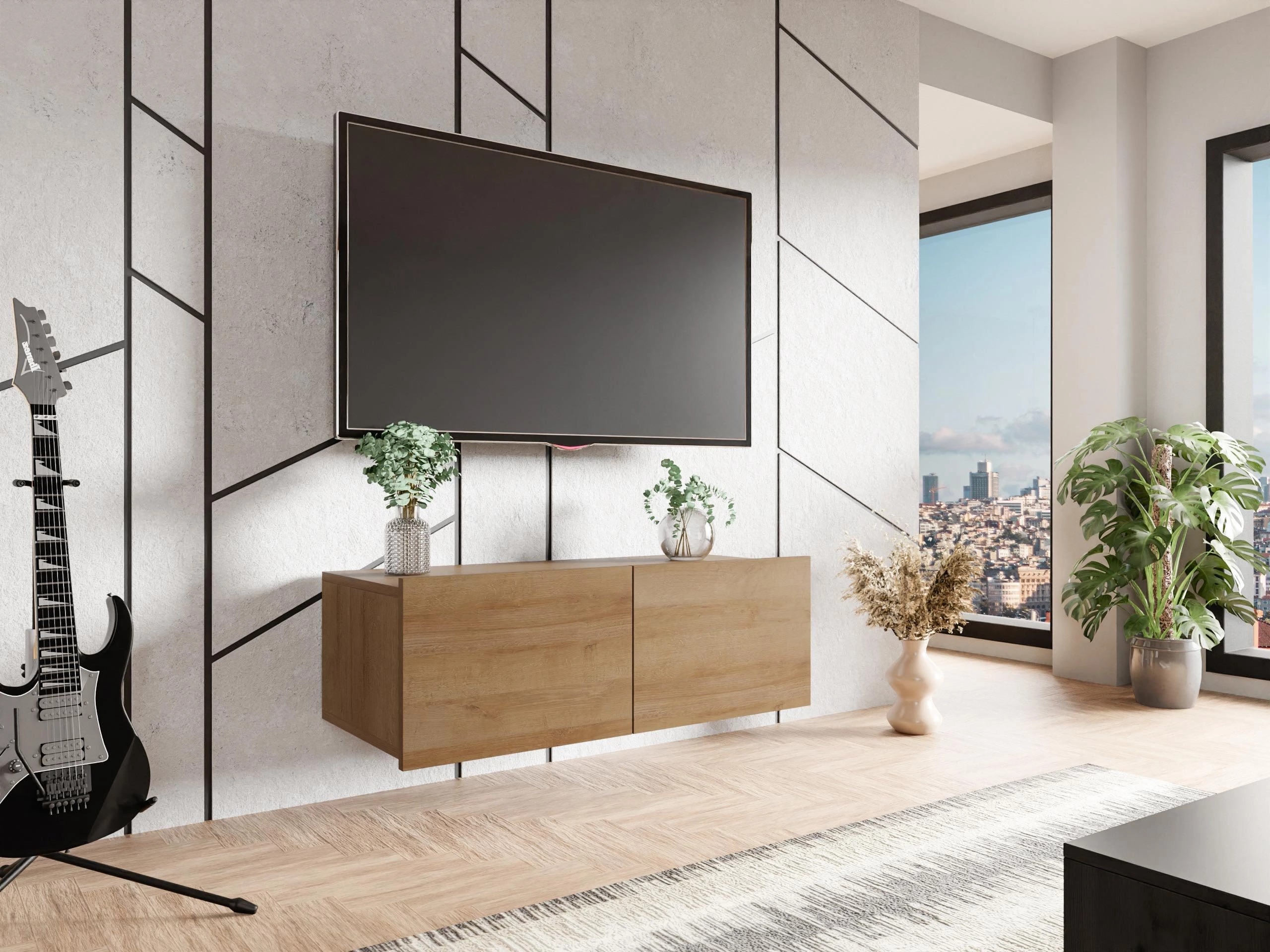 TV stand Remus I (Golden oak)