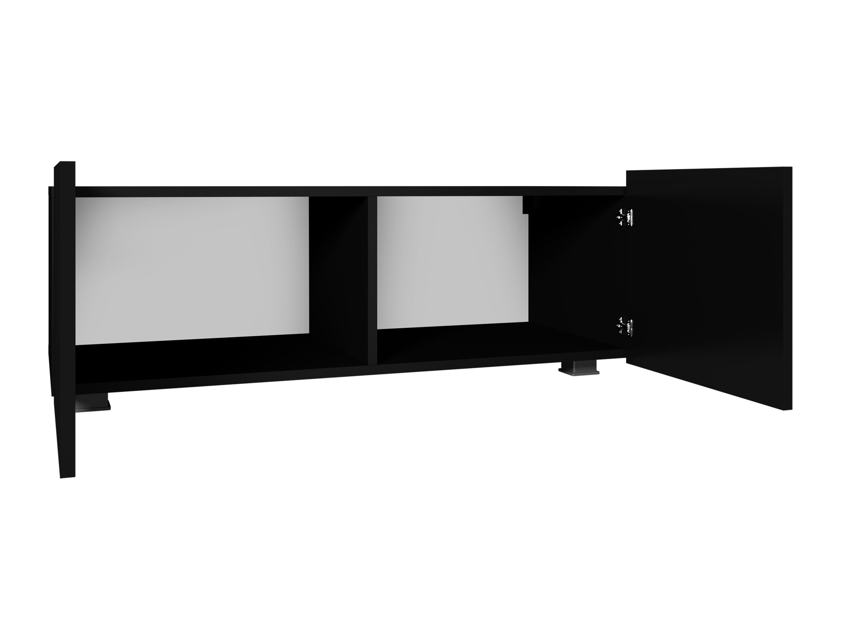 TV stand Remus I (White + Glossy white)