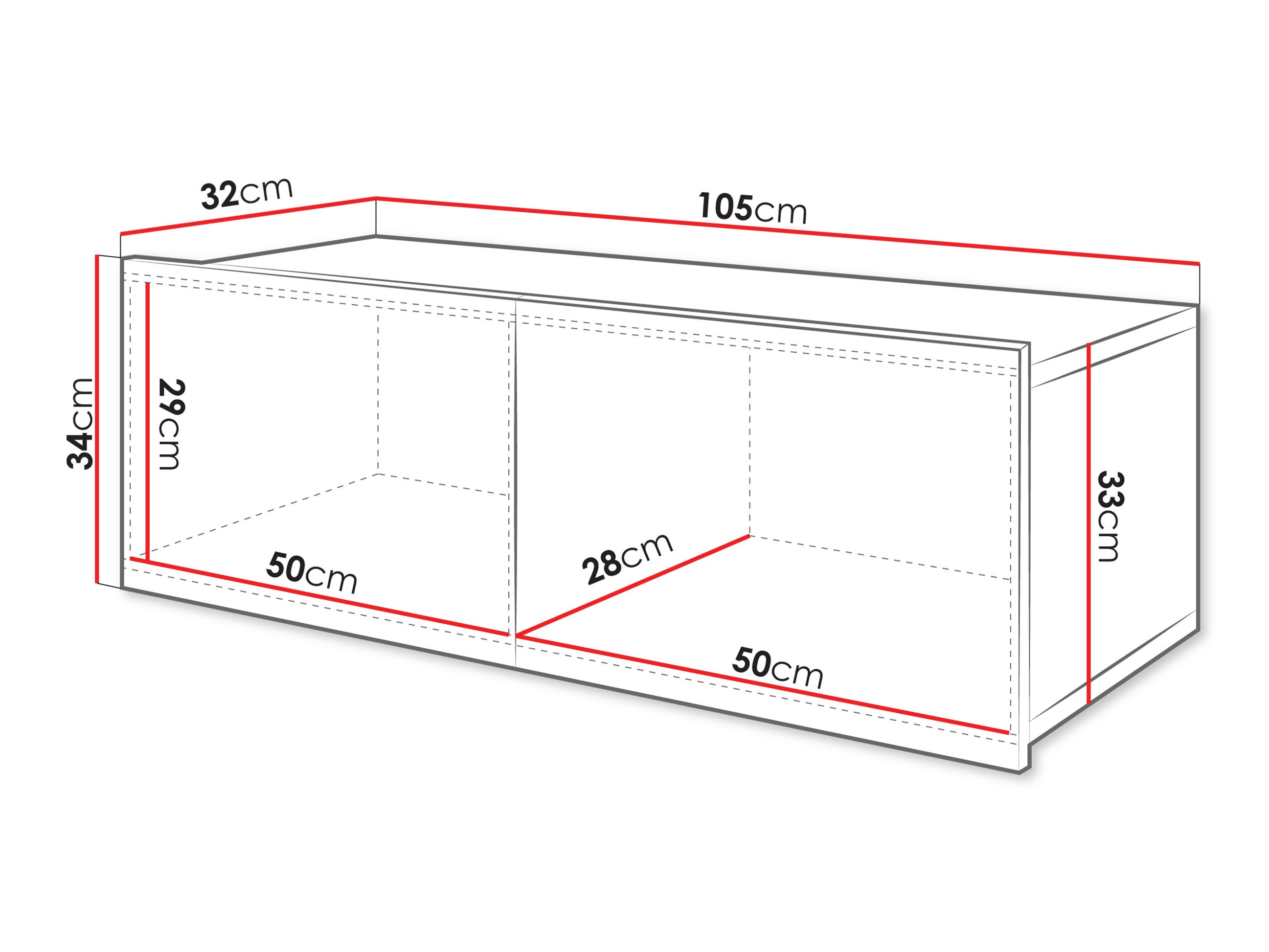 Wall cabinet Remus (Walnut)