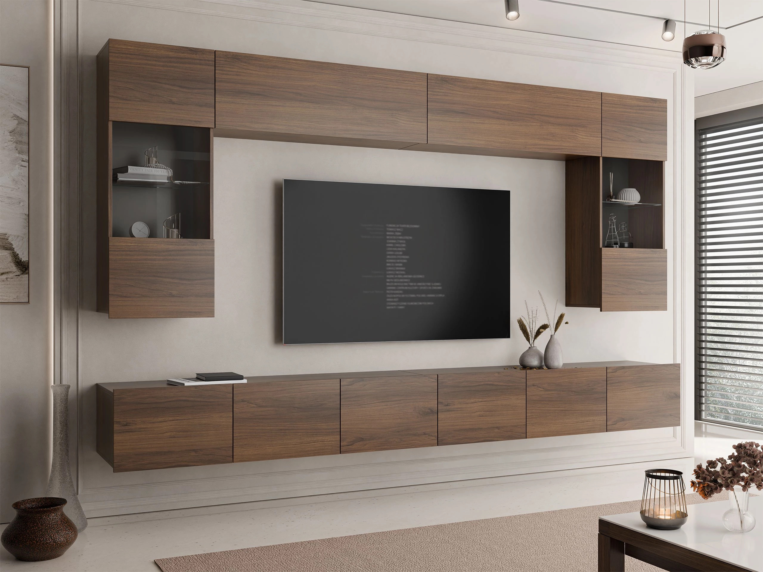 Wall cabinet Remus (Walnut)