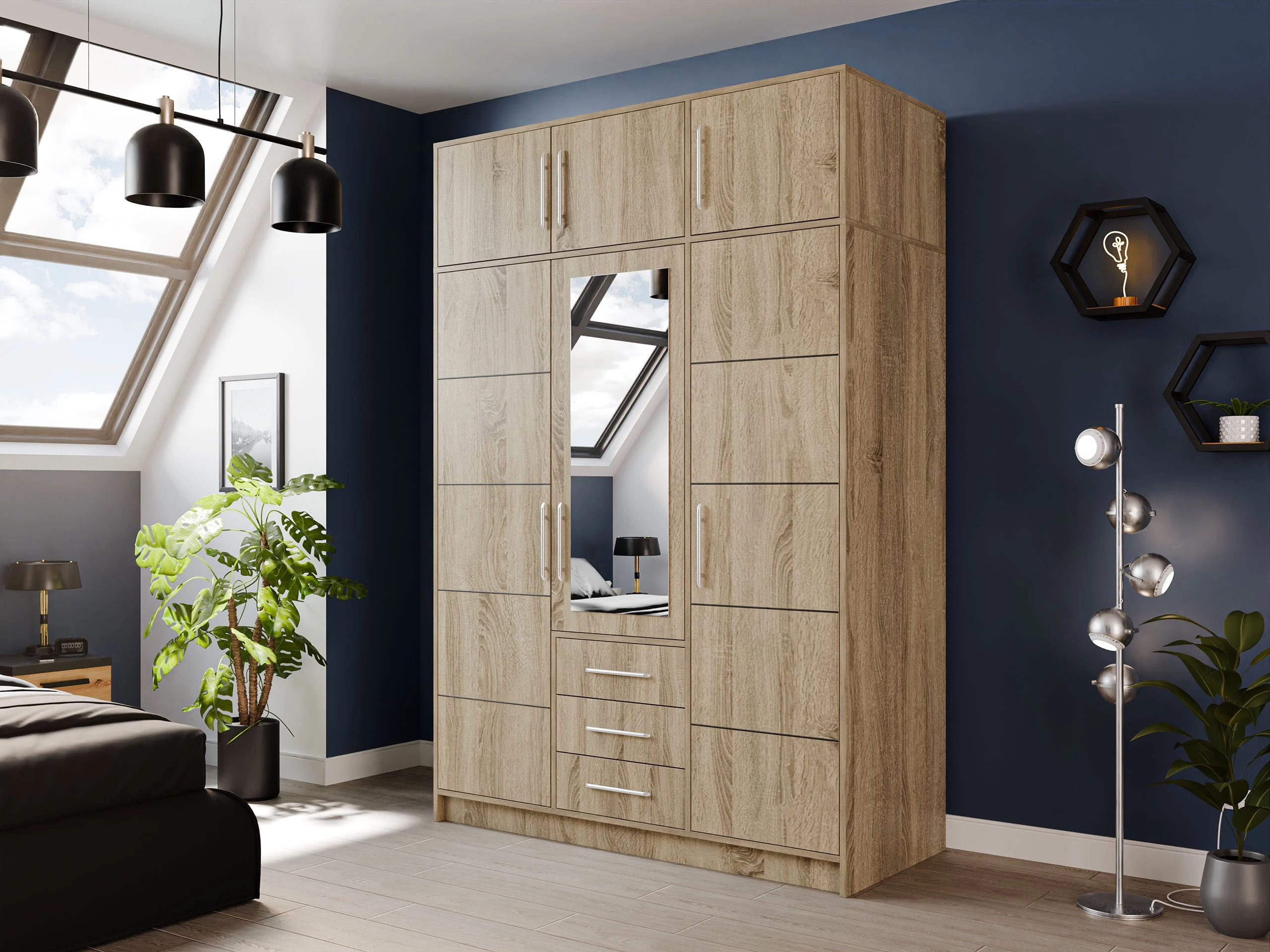 Wardrobe Dortivu IV (Sonoma oak)