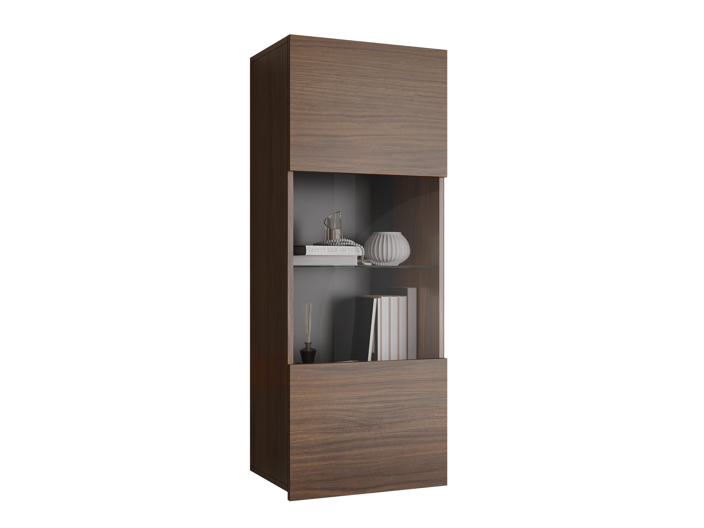 Wall cabinet Remus I (Walnut)