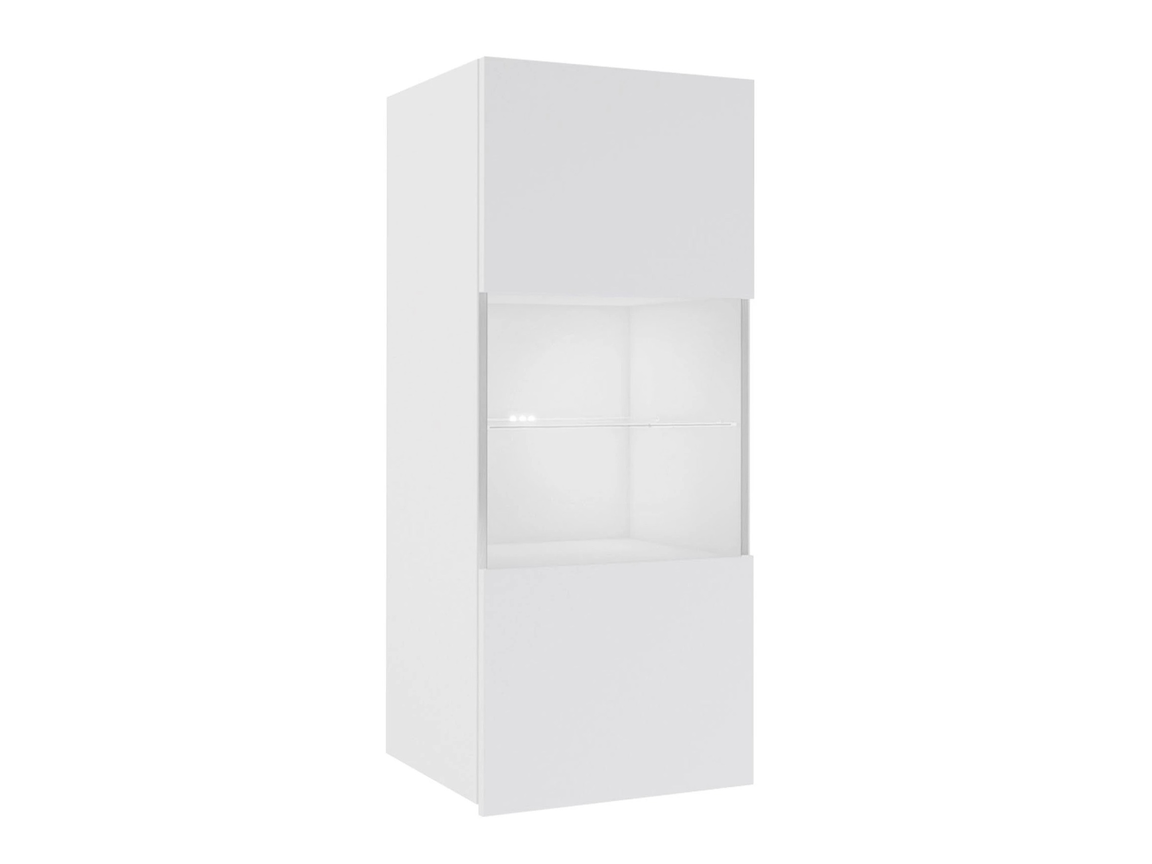 Wall cabinet Remus I (White + Glossy white)