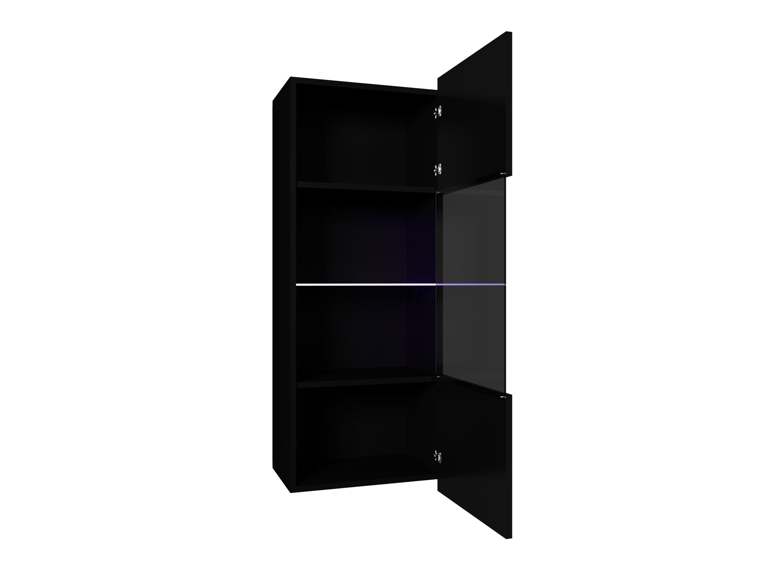 Wall cabinet Remus I (White + Glossy white)