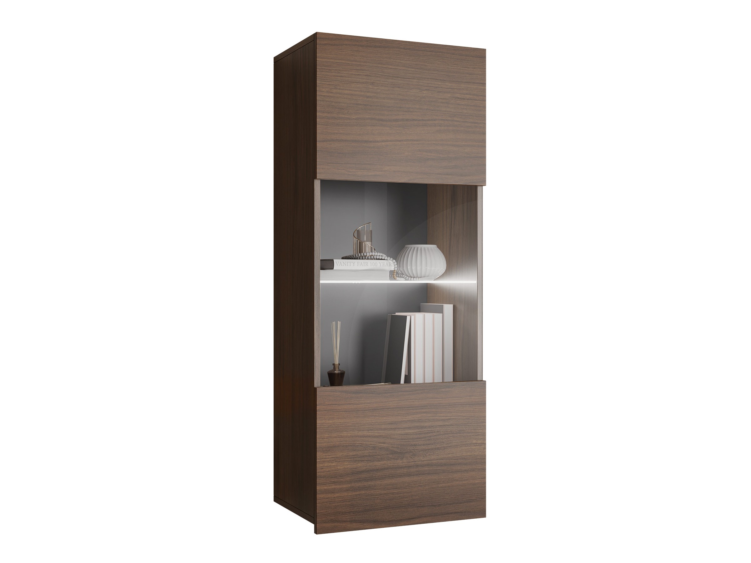 Wall cabinet Tivdalu 102 (Walnut)