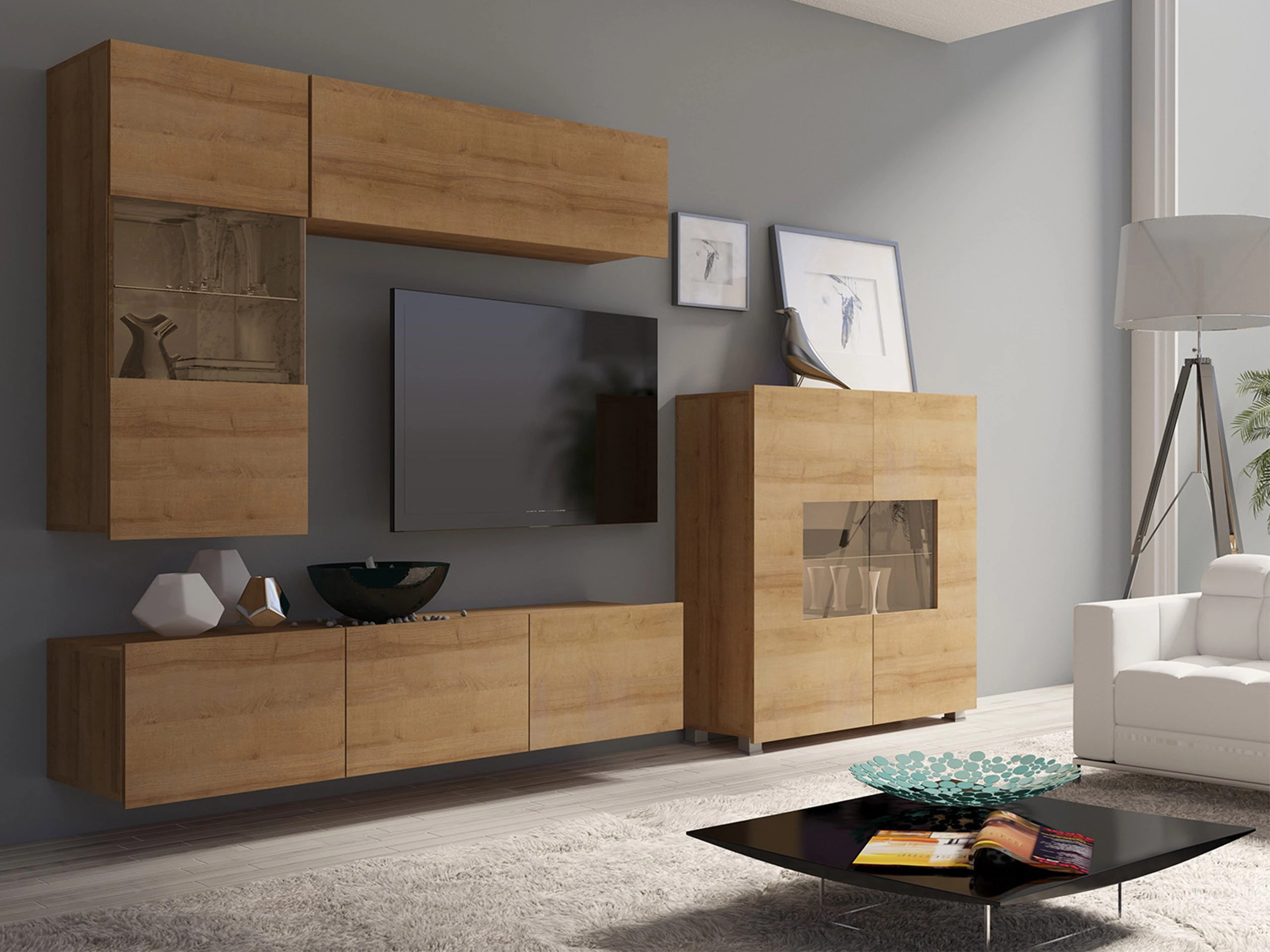 Living room set Remus III (Golden oak)