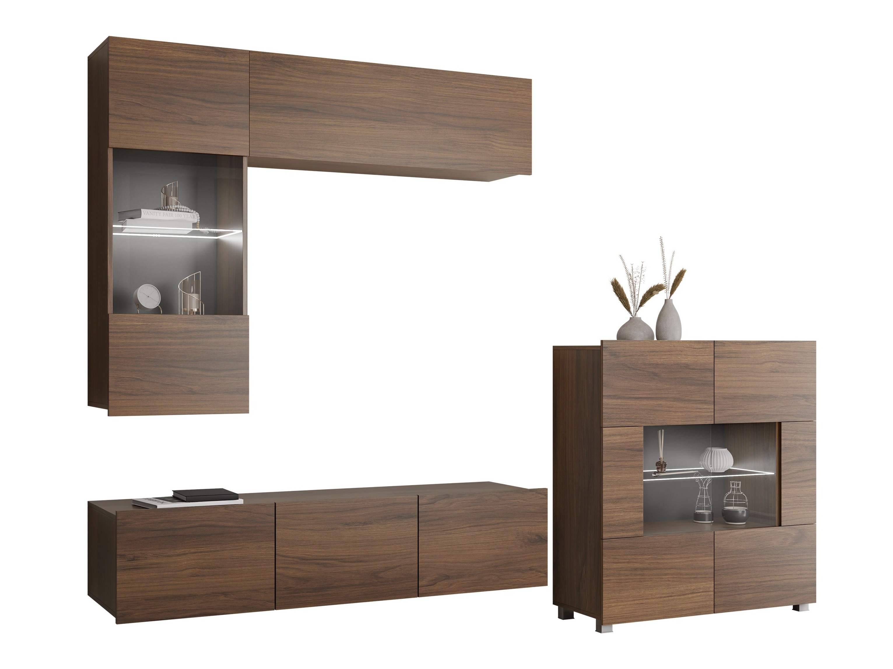 Living room set Remus III (Walnut)