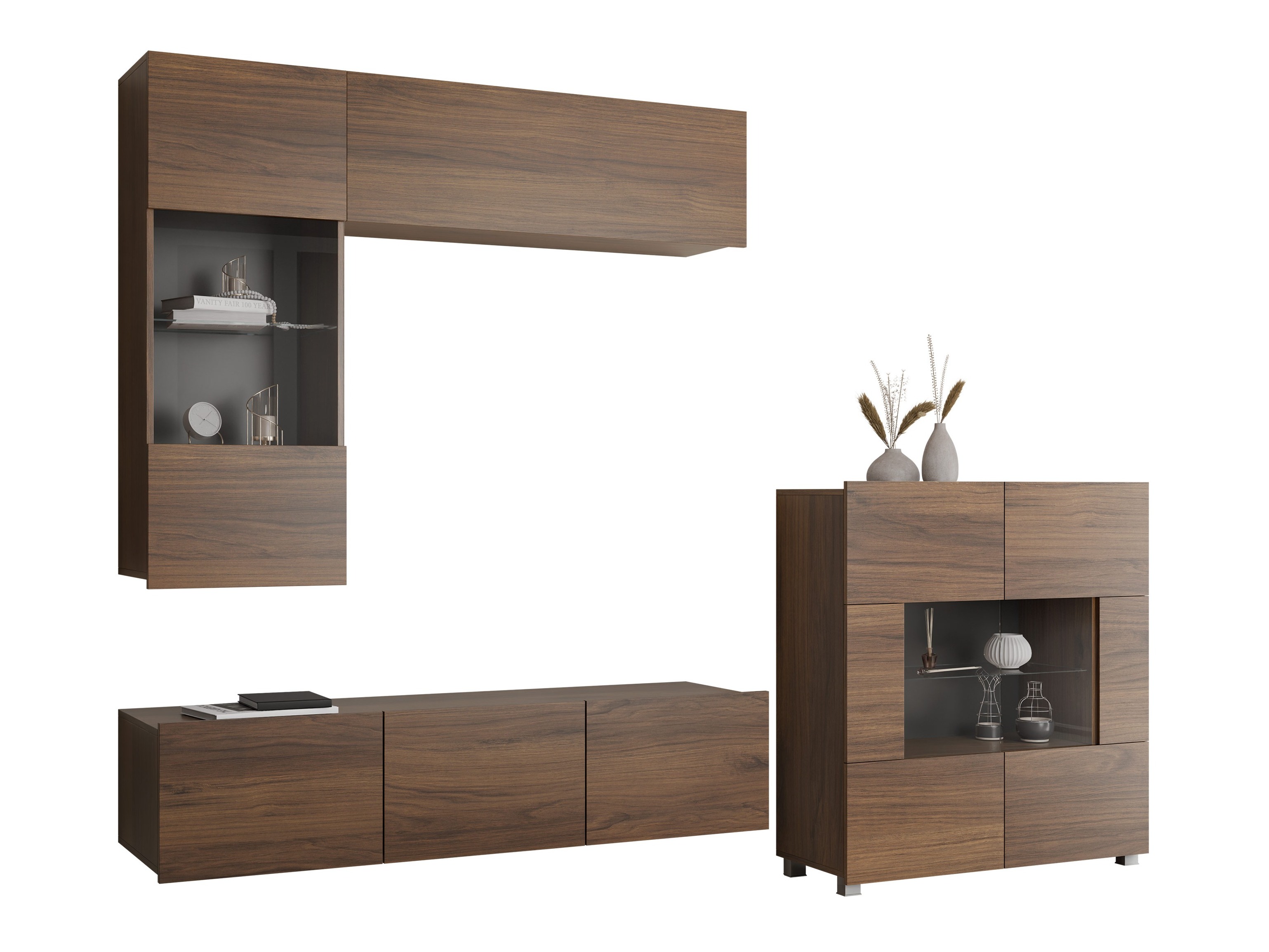 Living room set Remus III (Walnut)