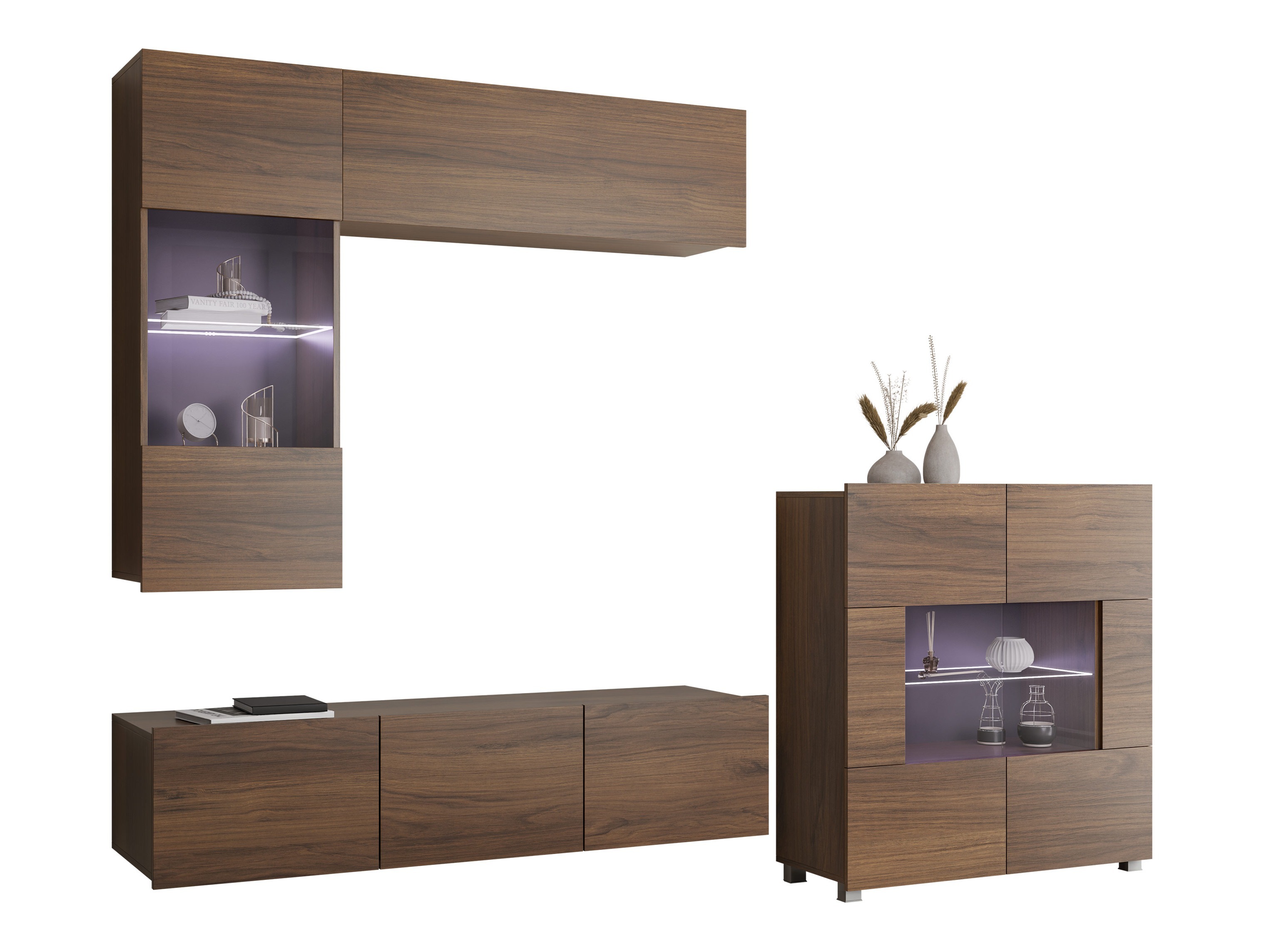 Living room set Remus III (Walnut)