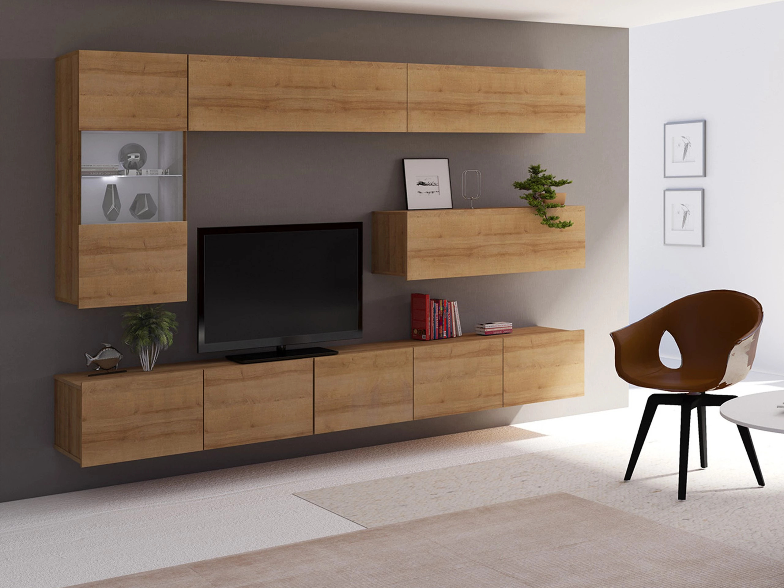 Living room set Remus IV (Golden oak)