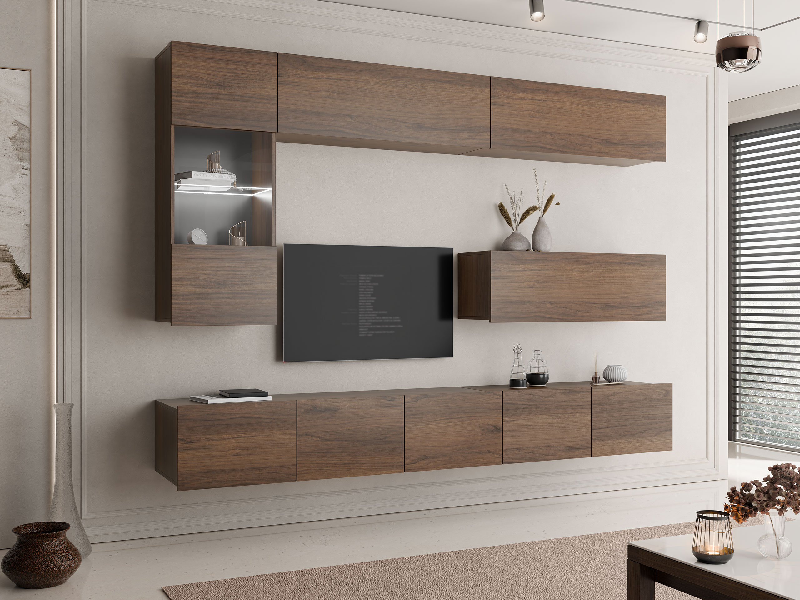 Living room set Remus IV (Walnut)