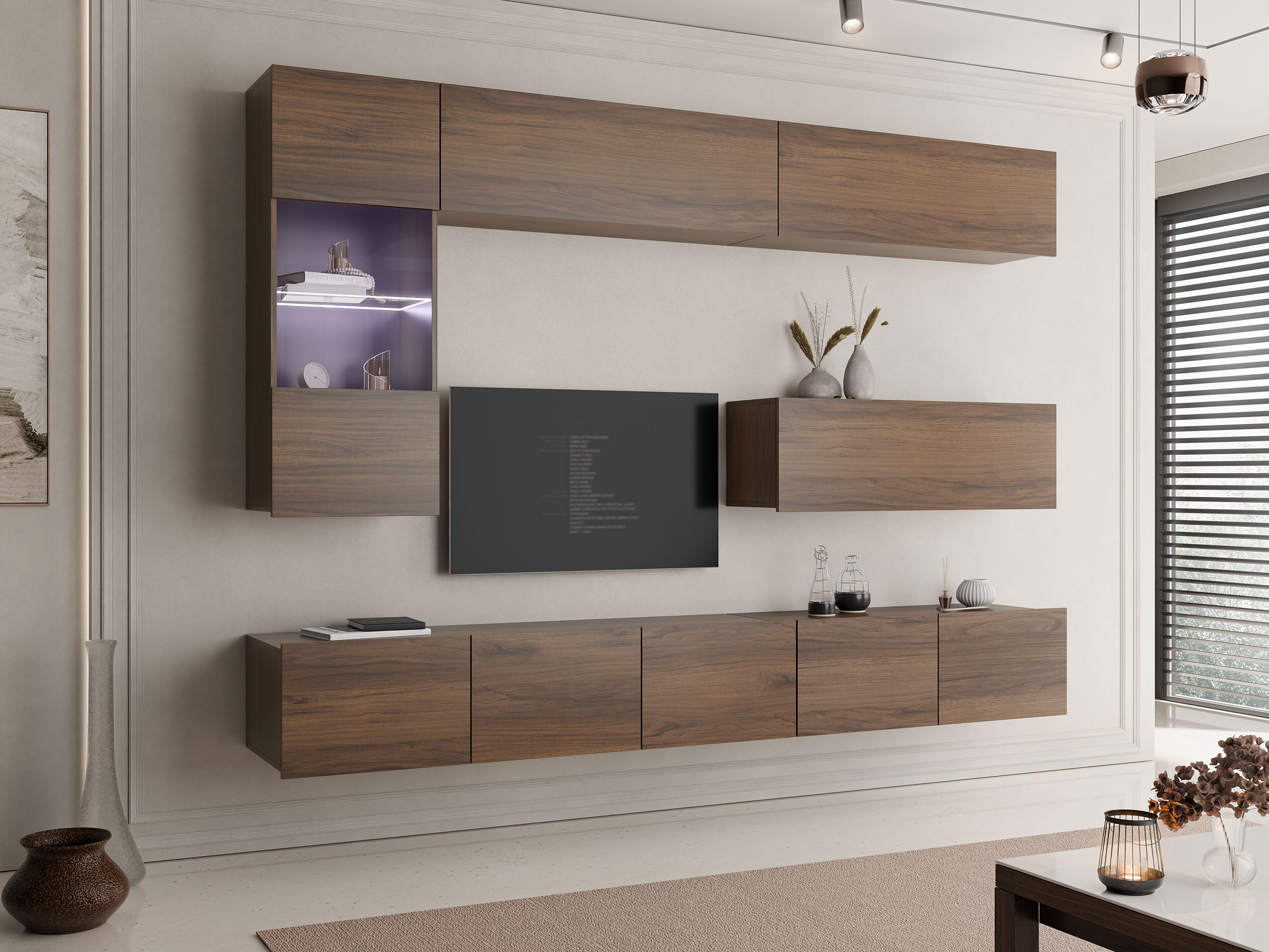 Living room set Remus IV (Walnut)