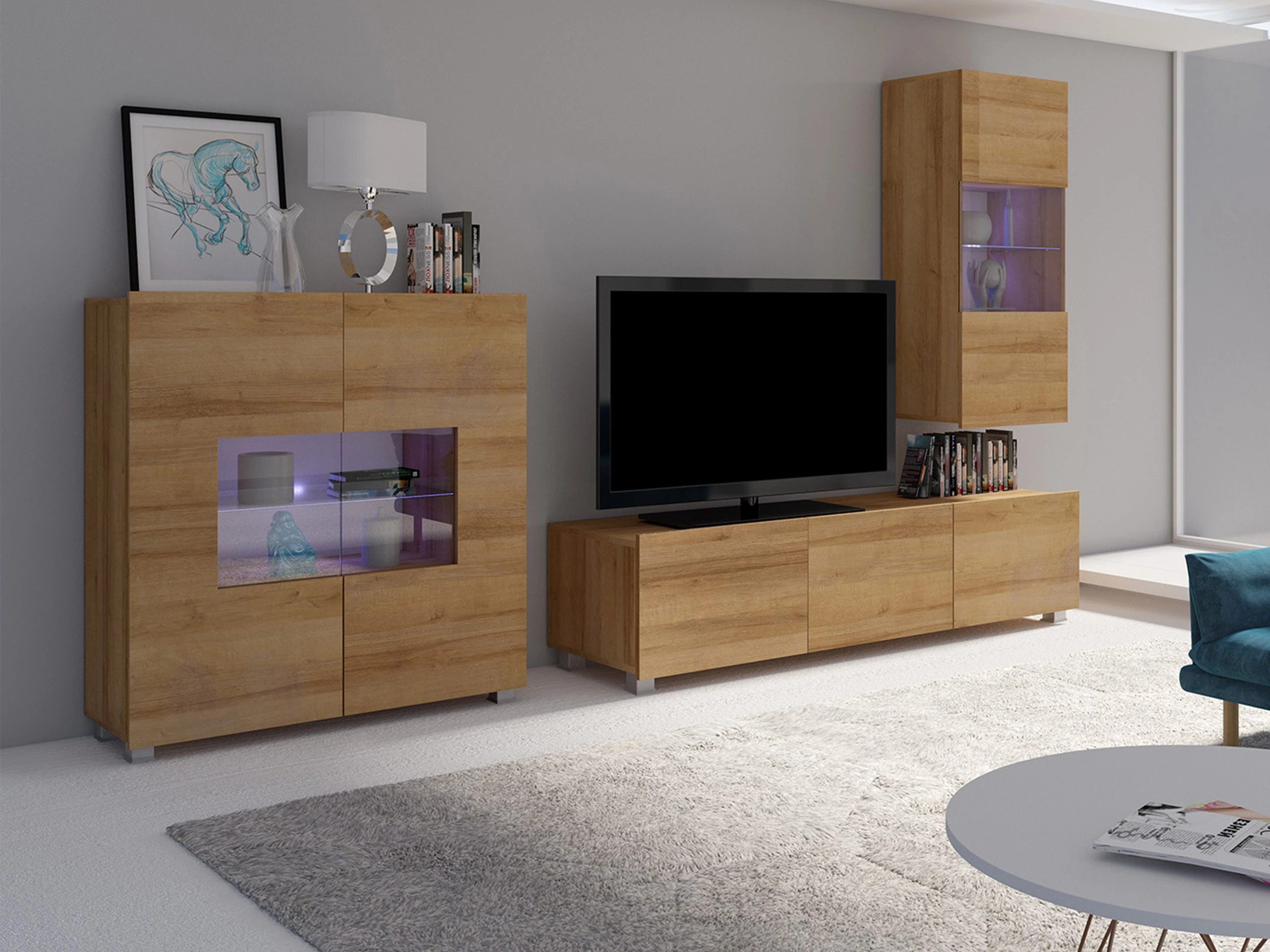 Living room set Remus VII (Golden oak)