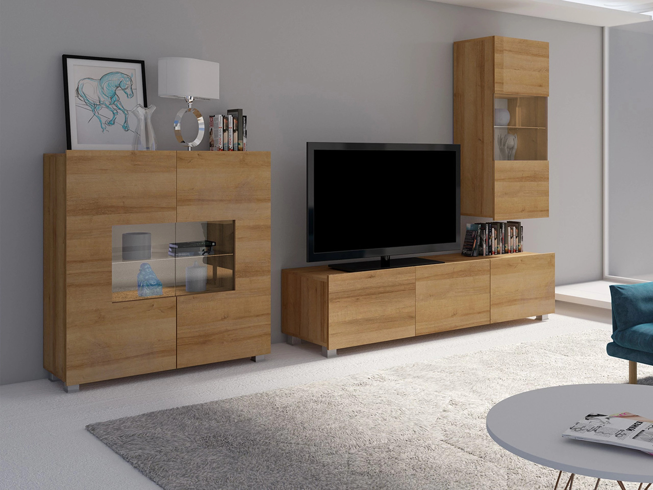 Living room set Remus VII (Golden oak)
