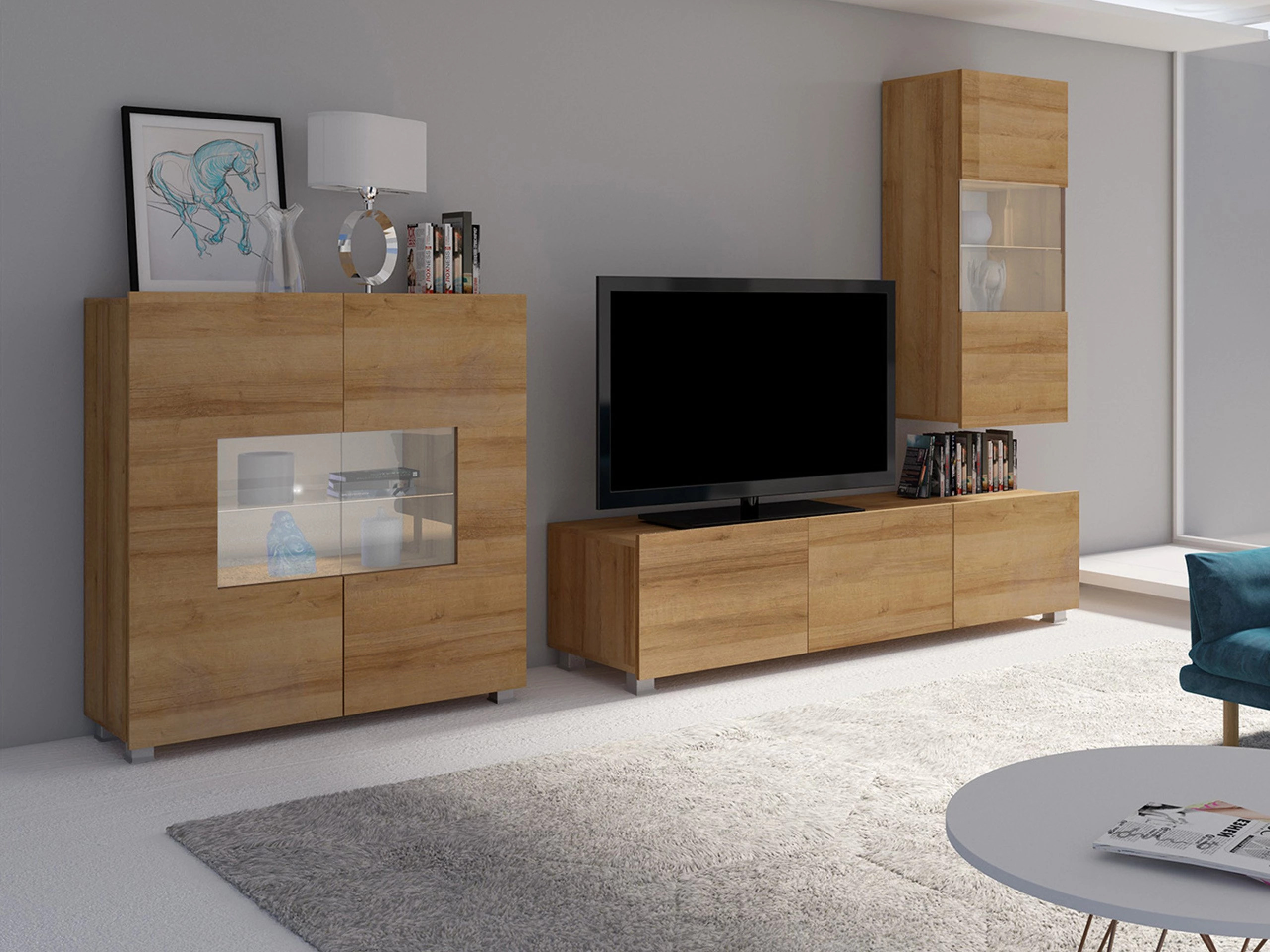 Living room set Remus VII (Golden oak)