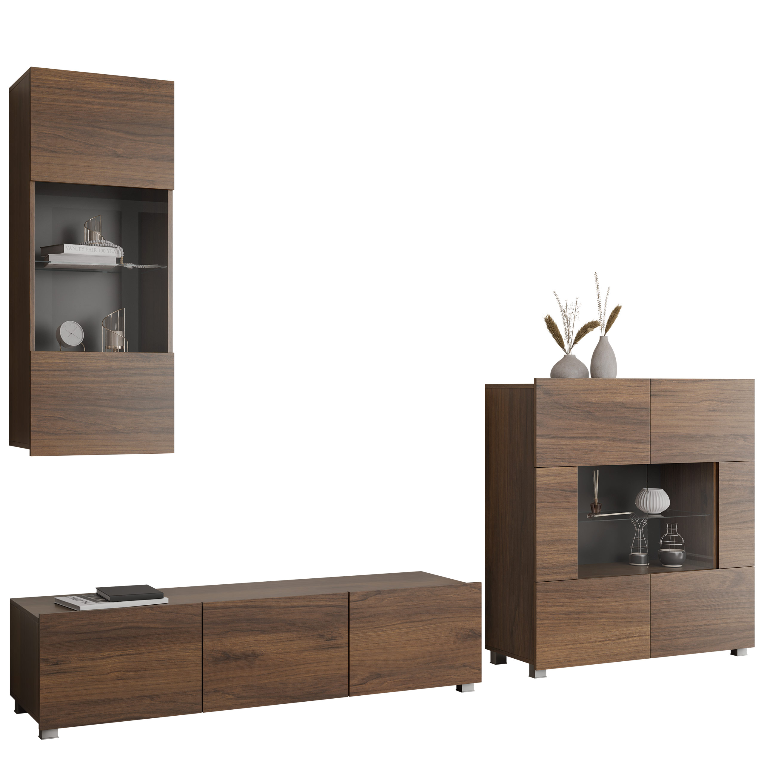 Living room set Tivdalu 111 (Walnut)