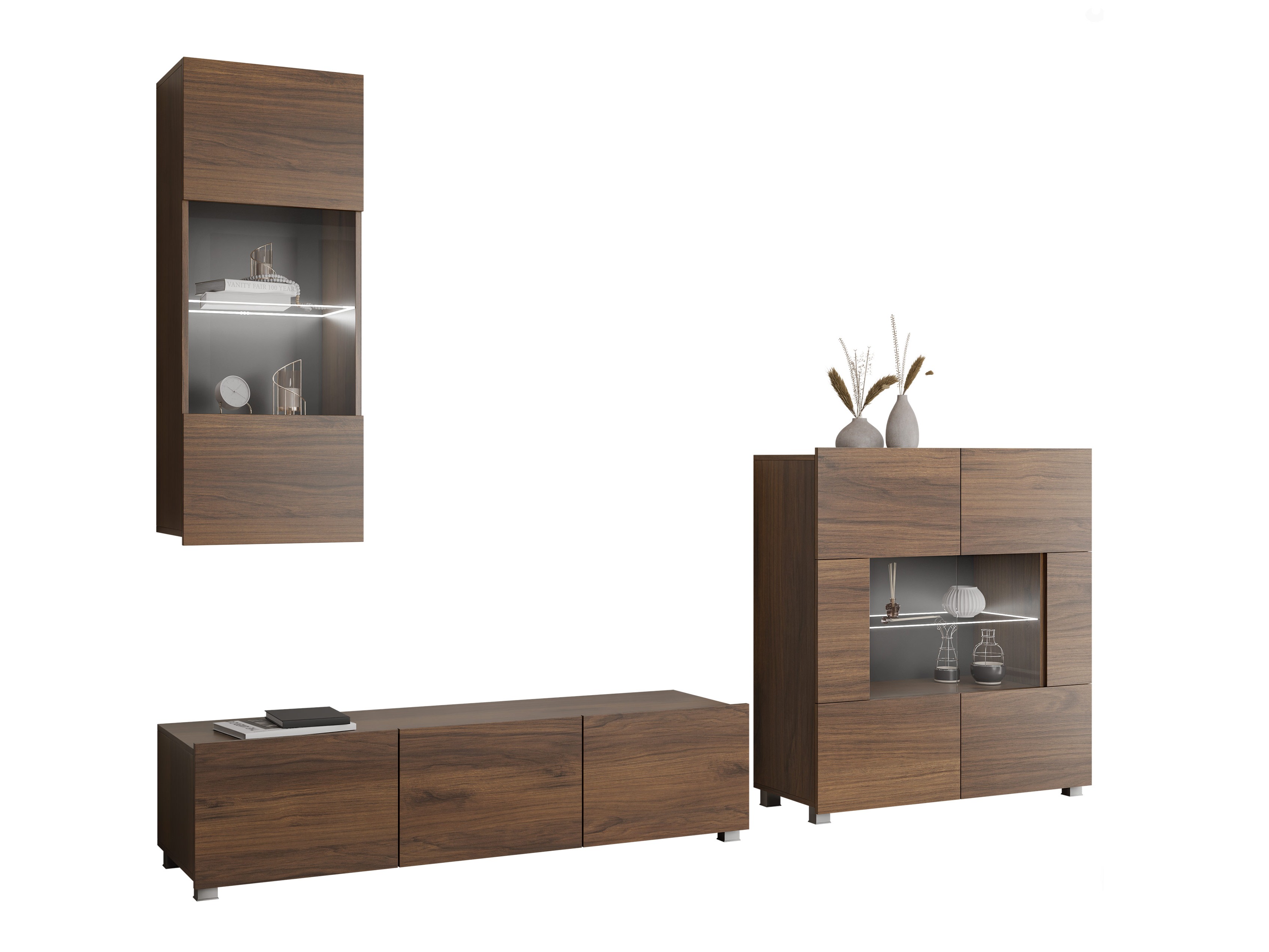 Living room set Tivdalu 111 (Walnut)