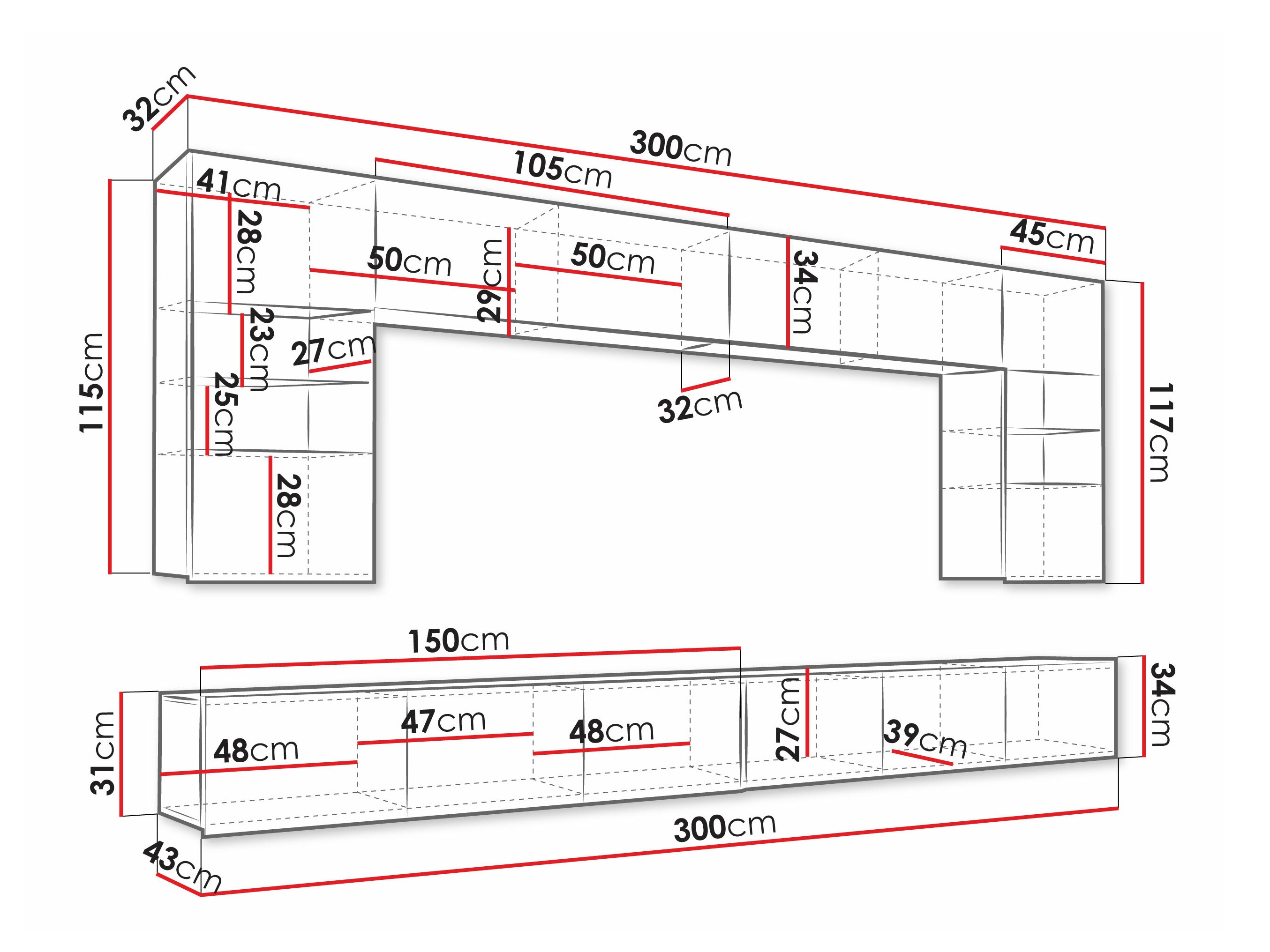 Living room set Remus I (Golden oak)