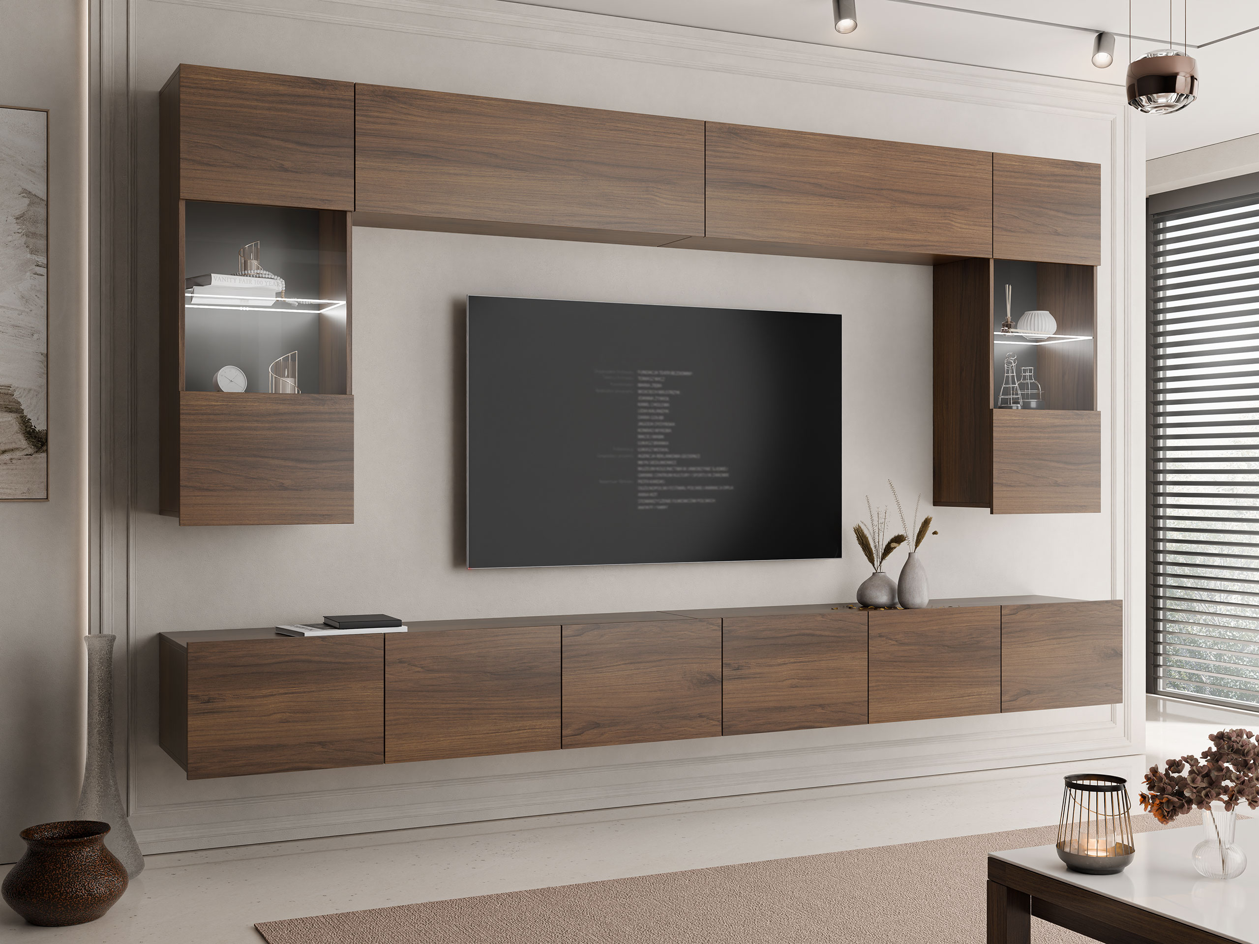 Living room set Remus I (Walnut)