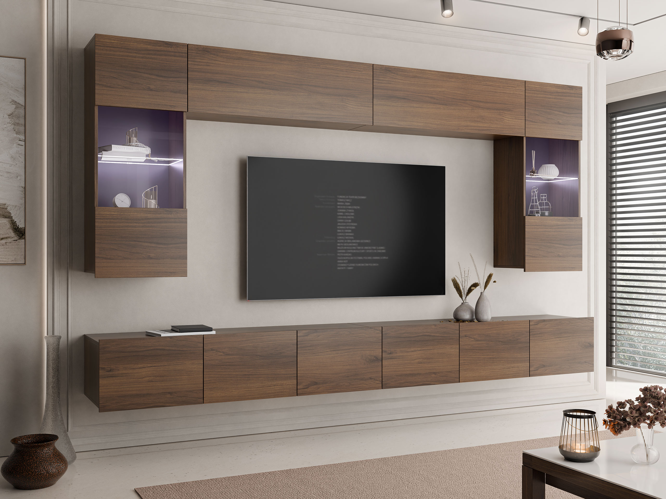 Living room set Remus I (Walnut)