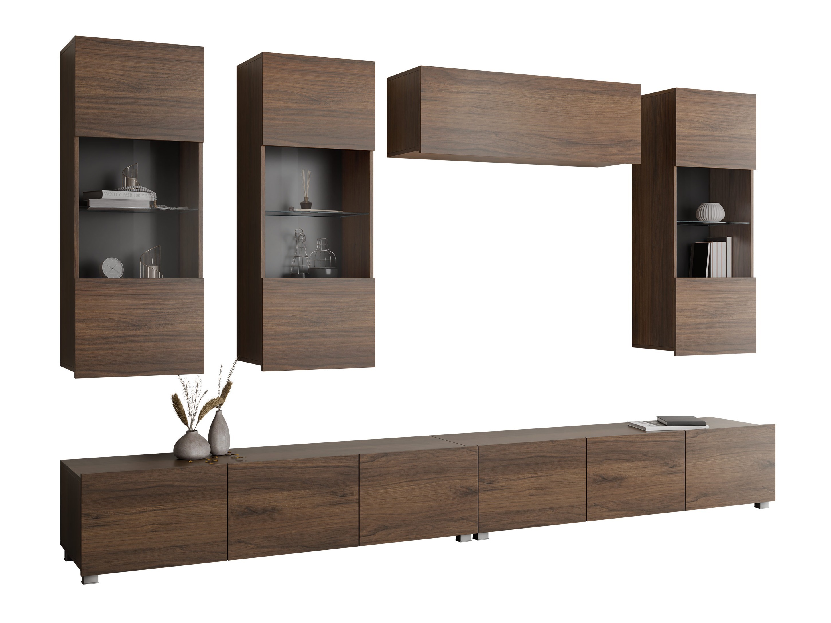 Living room set Remus V (Walnut)