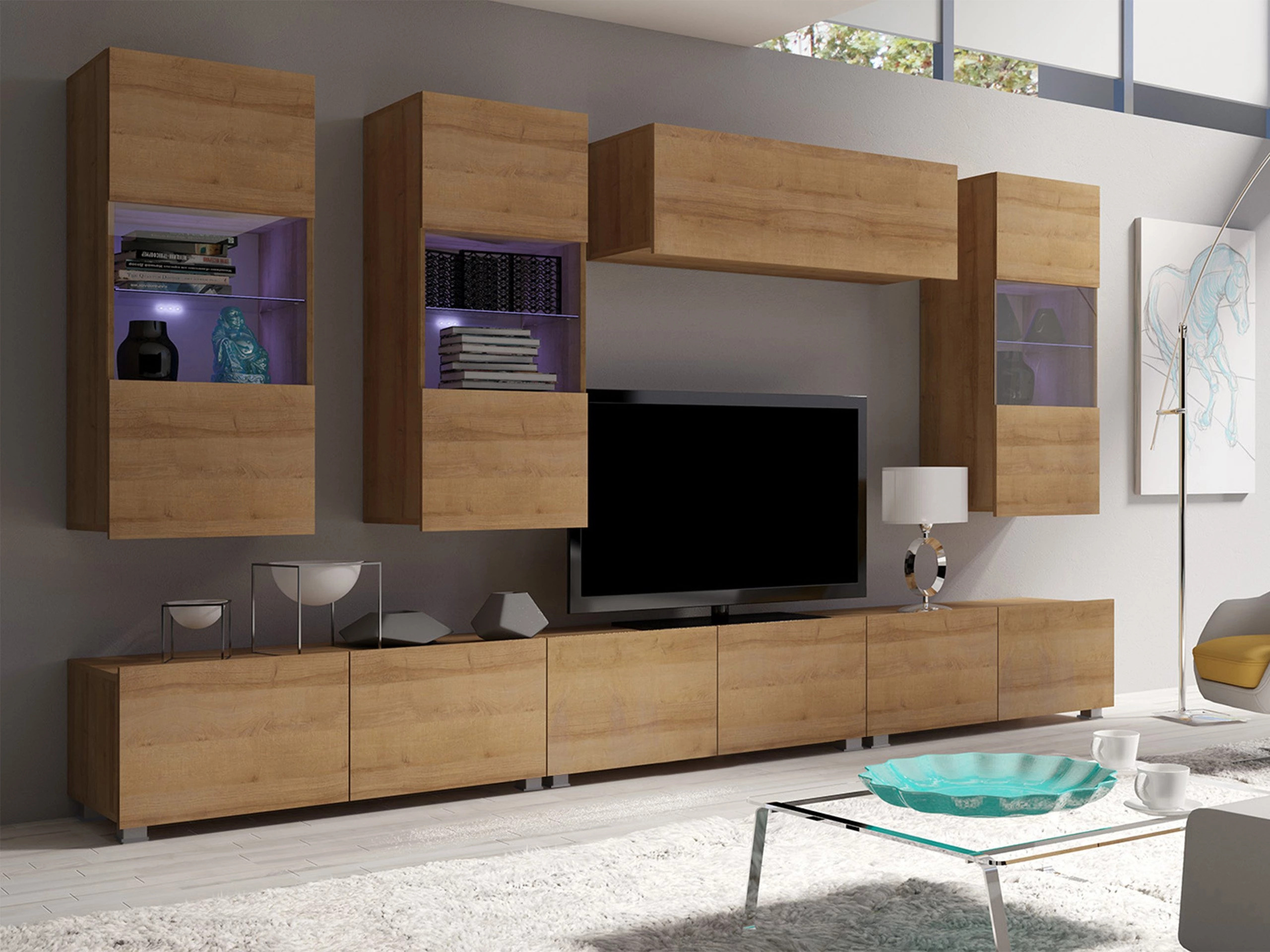 Living room set Remus XI (Golden oak)
