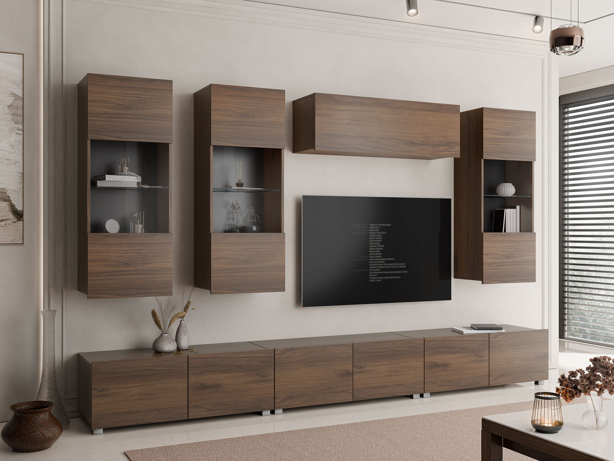 Living room set Remus XI (Walnut)