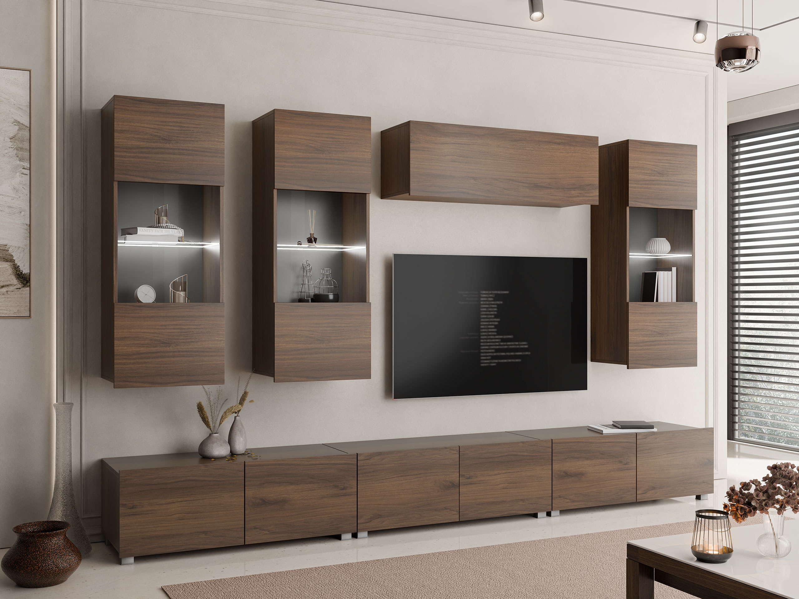 Living room set Remus XI (Walnut)