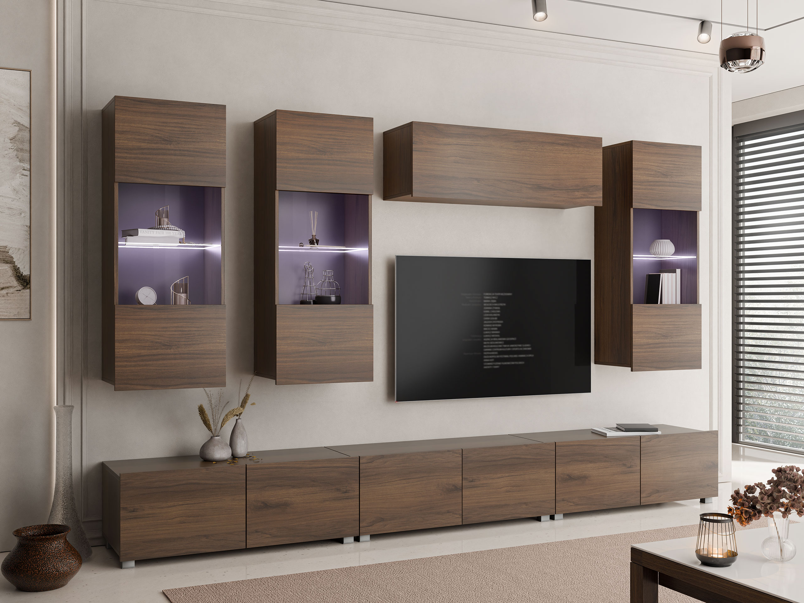 Living room set Remus XI (Walnut)