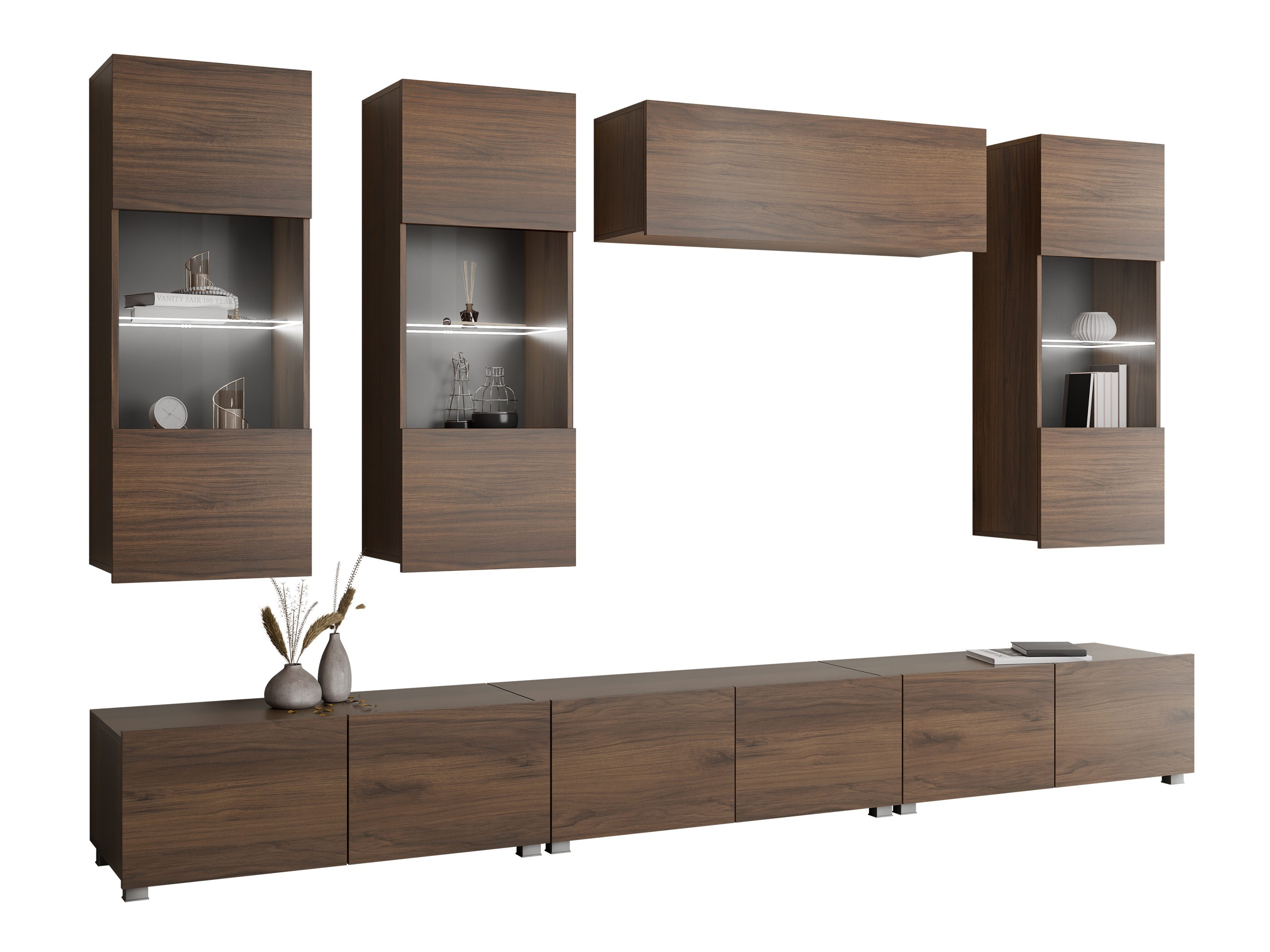 Living room set Remus XI (Walnut)