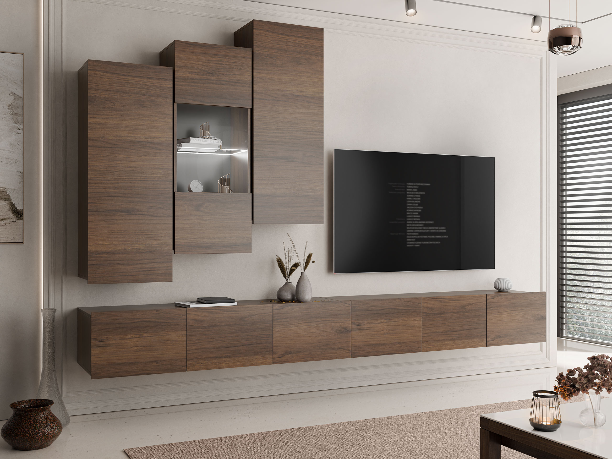 Living room set Remus XVII (Walnut)