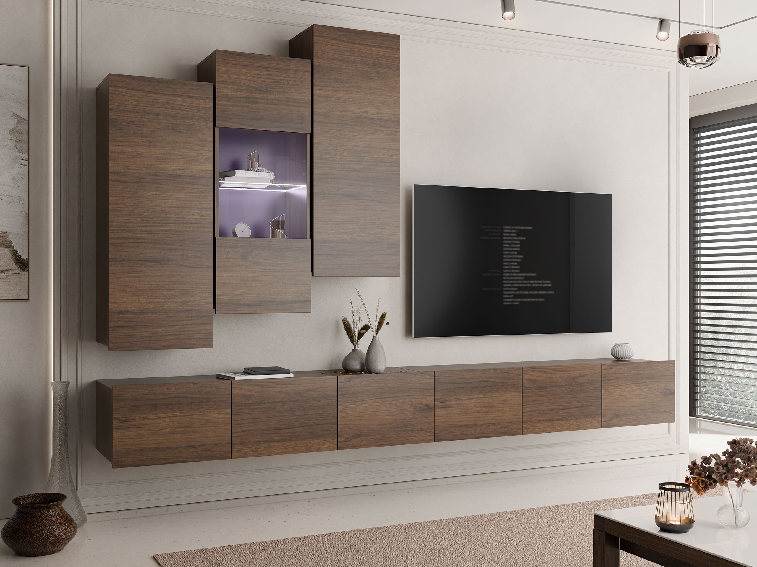 Living room set Remus XVII (Walnut)