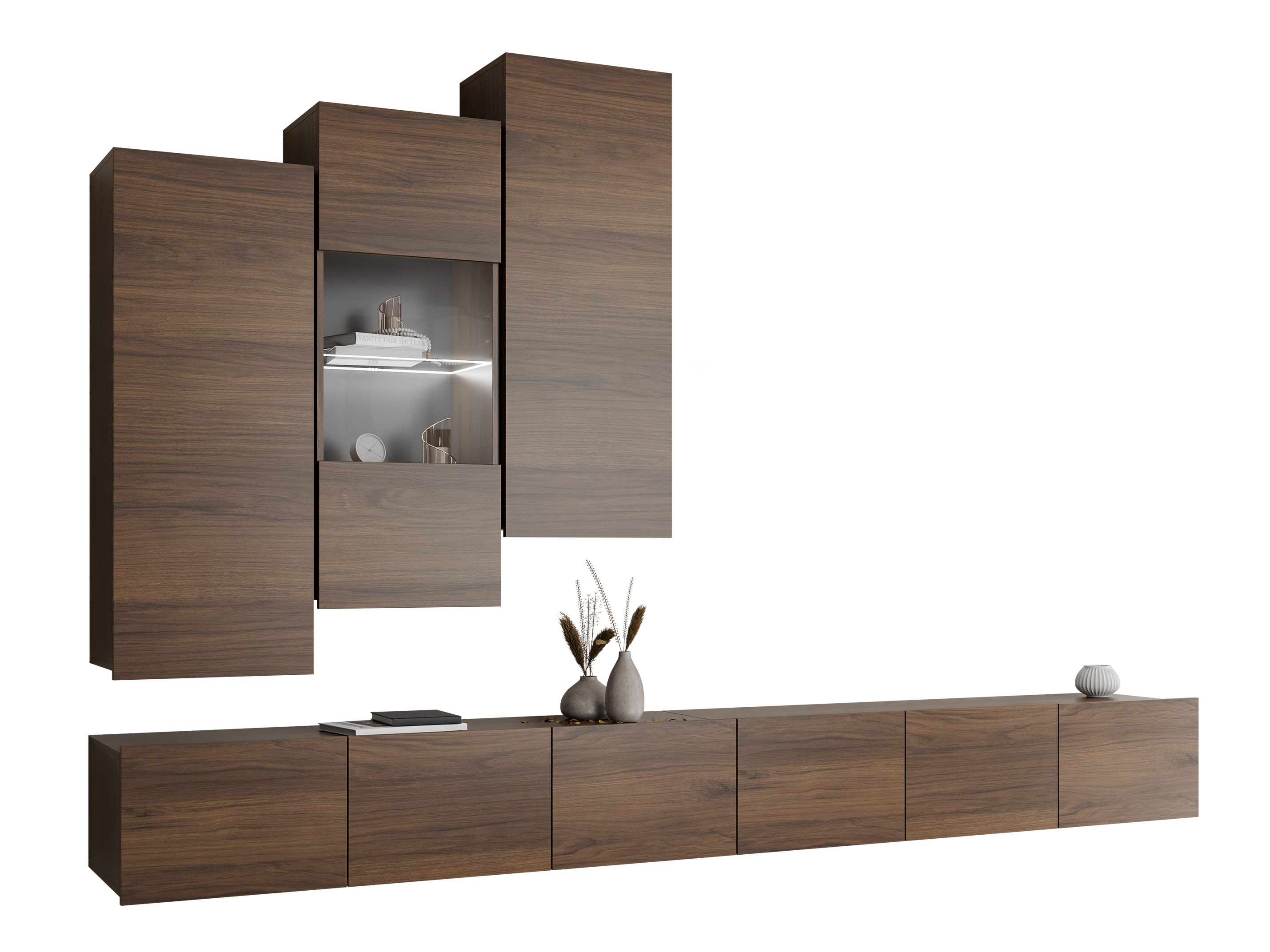 Living room set Remus XVII (Walnut)