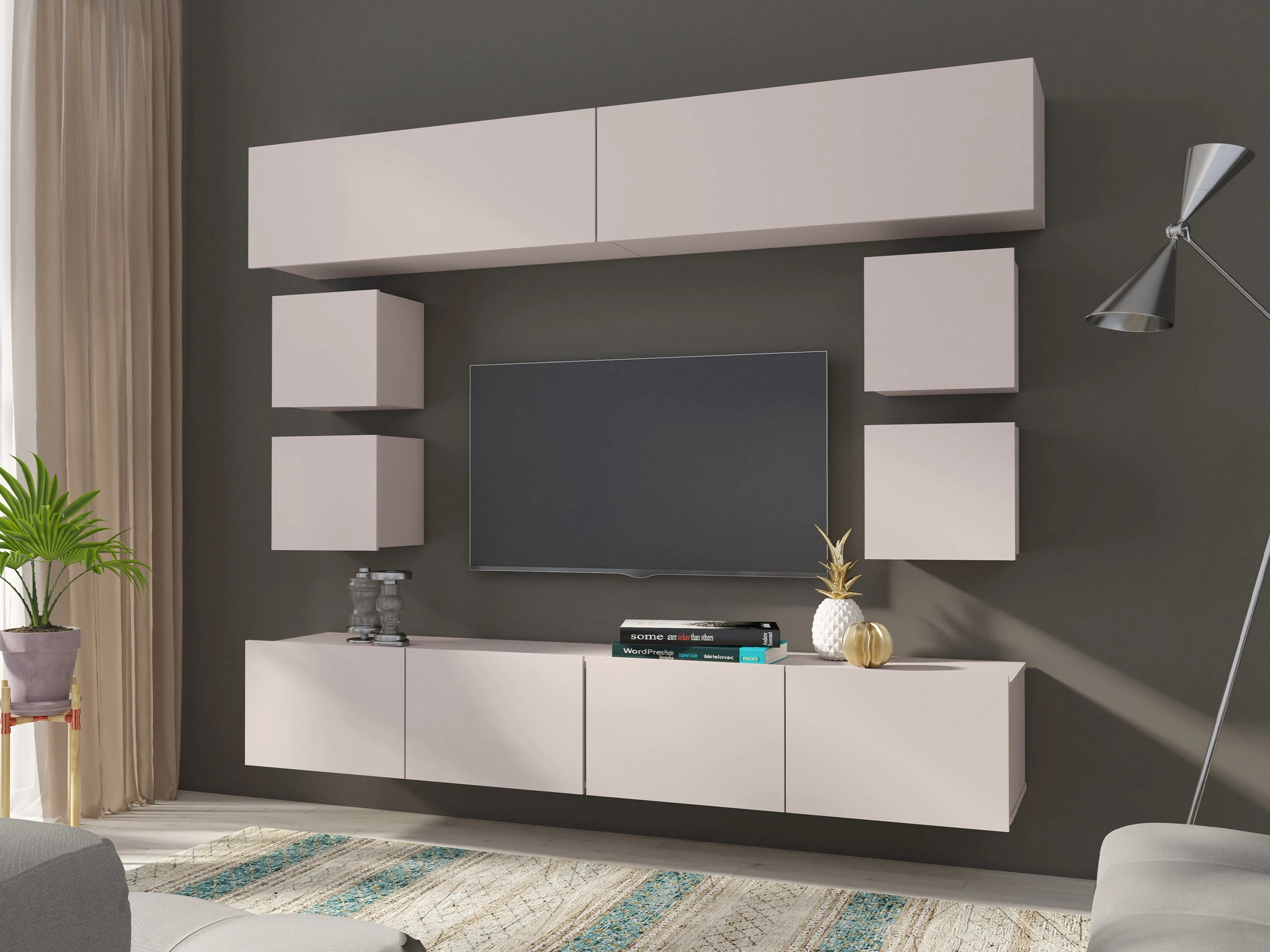 Wall cabinet Remus II (Cashmere)