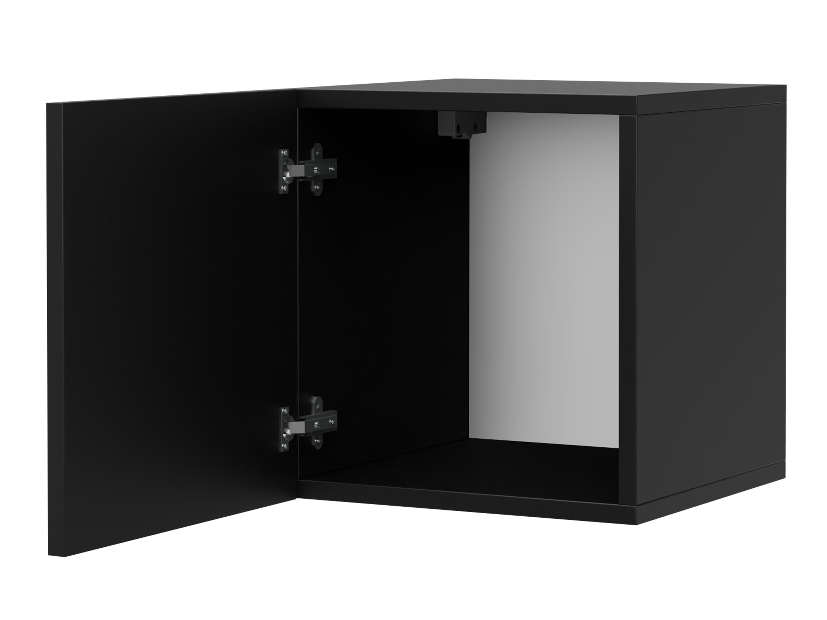 Wall cabinet Remus II (White + Glossy white)