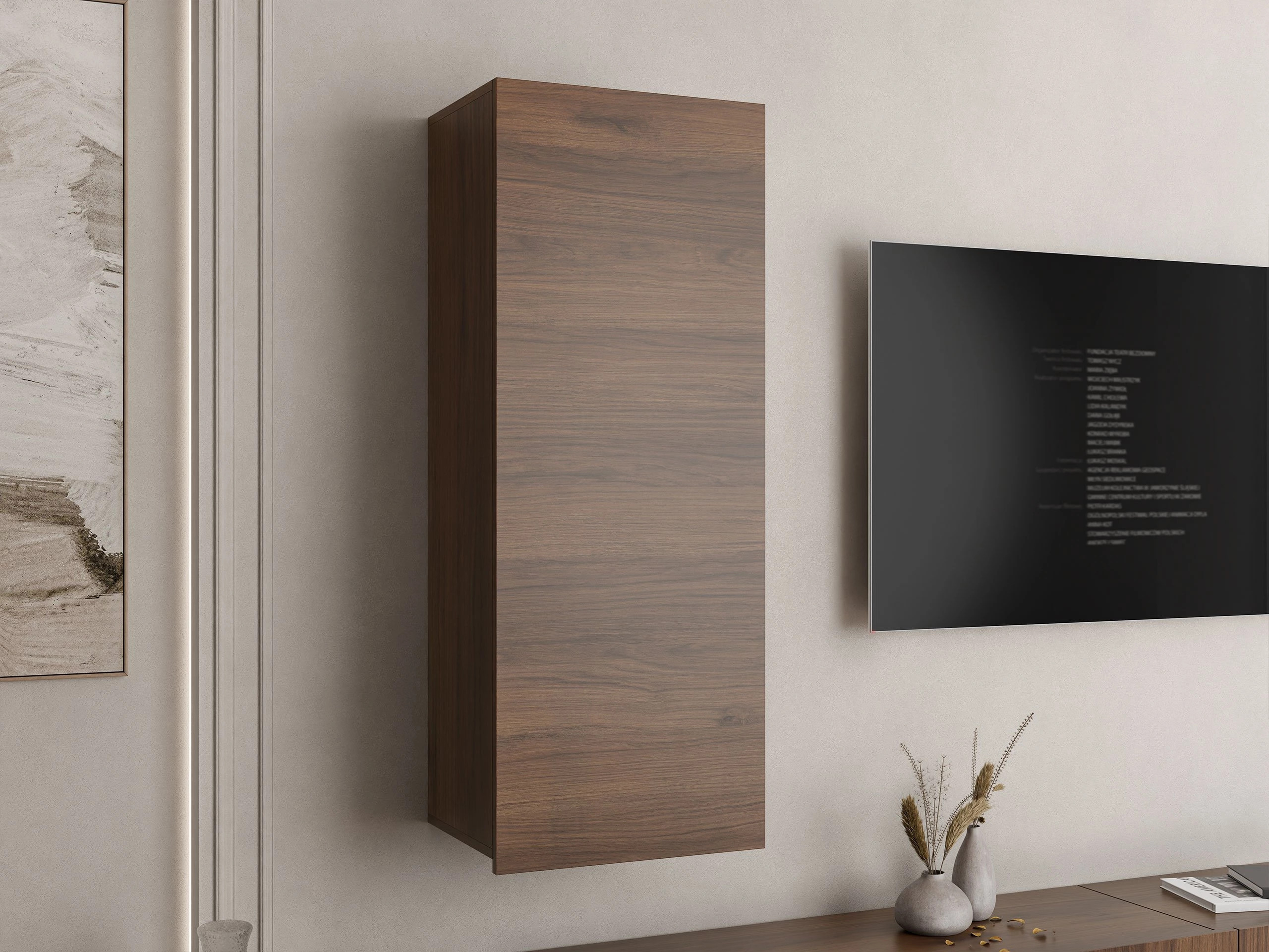 Wall cabinet Remus III (Walnut)