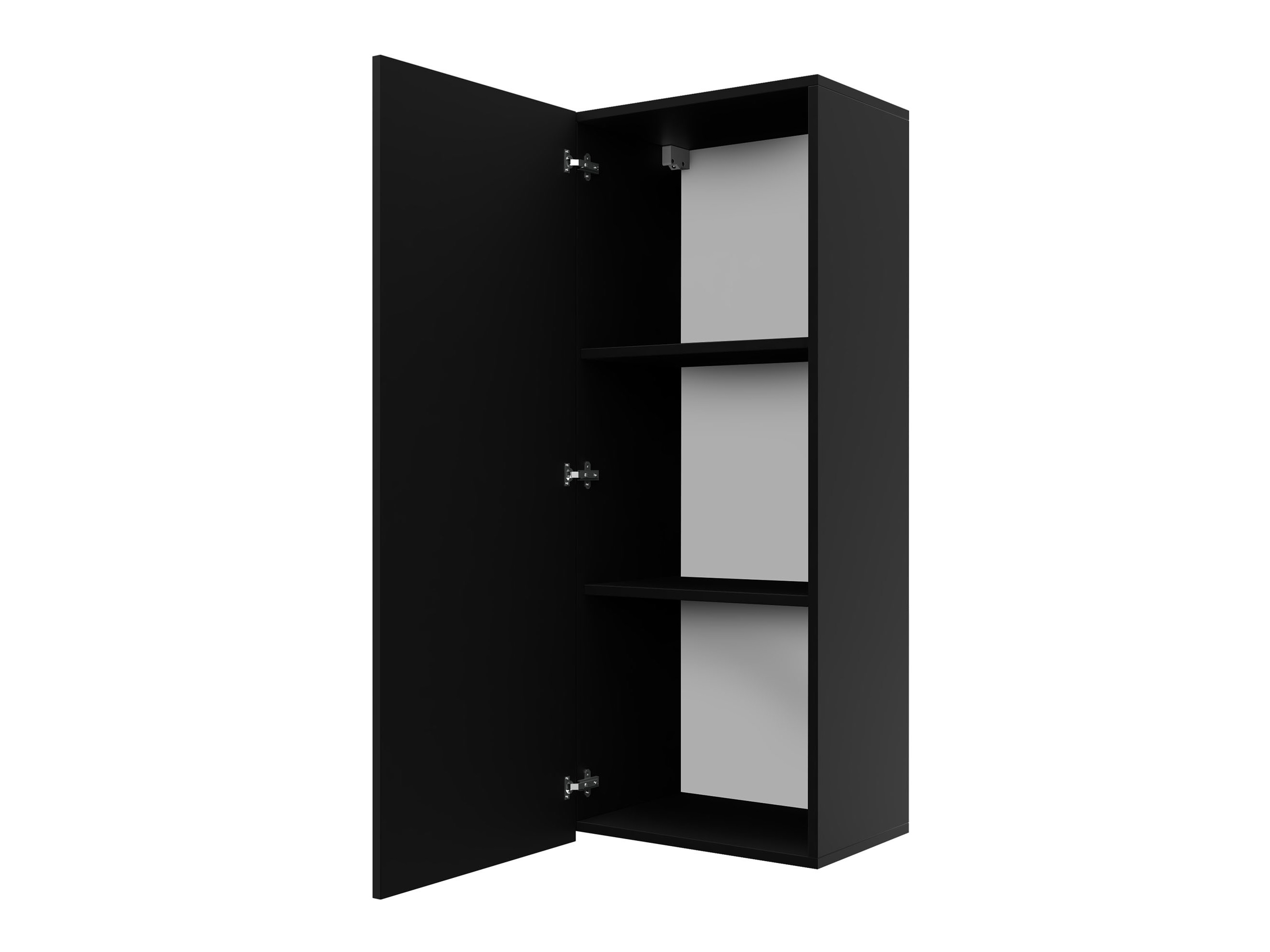 Wall cabinet Remus III (White + Glossy white)