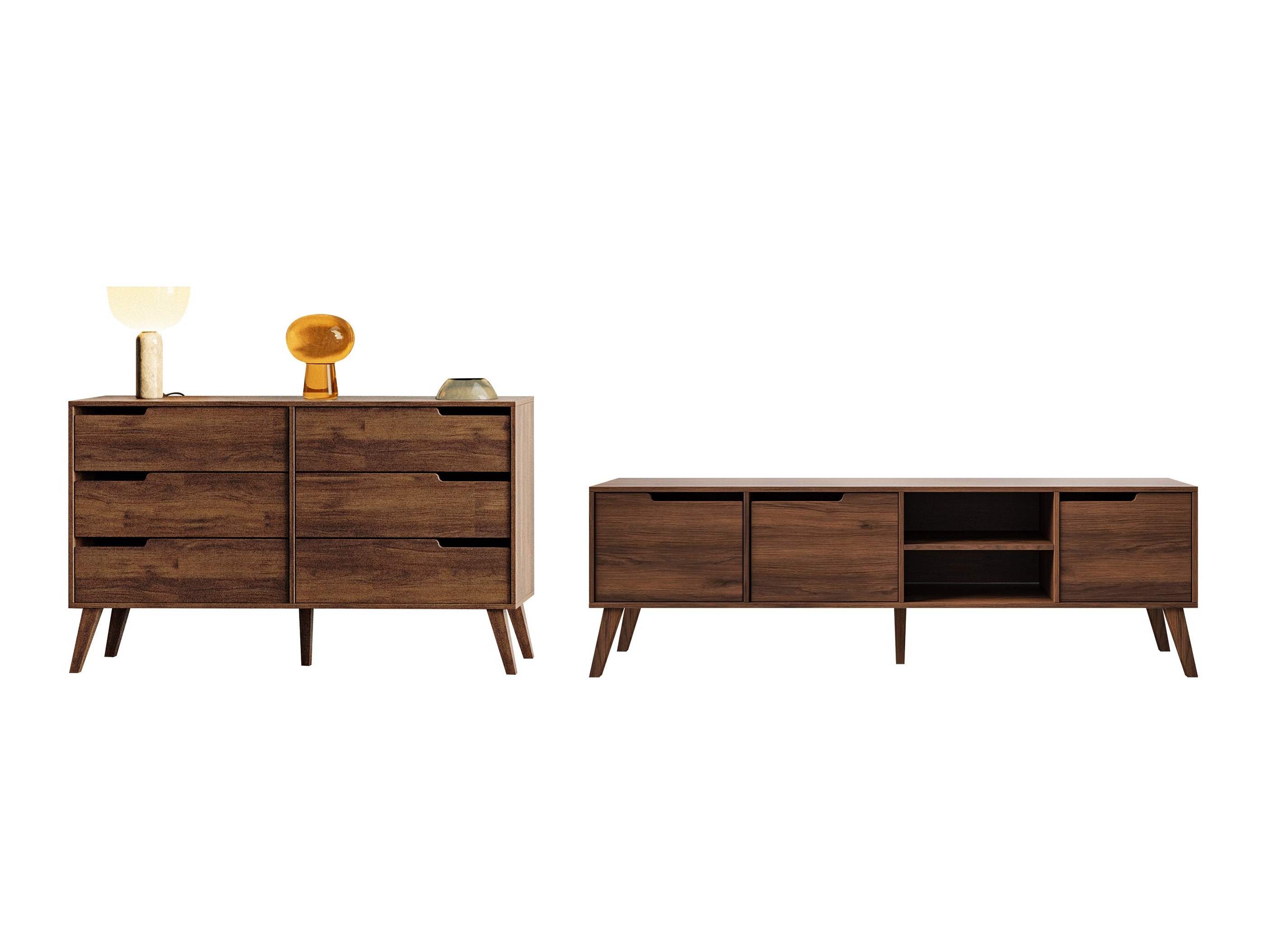 Living room set Otis I (Walnut)