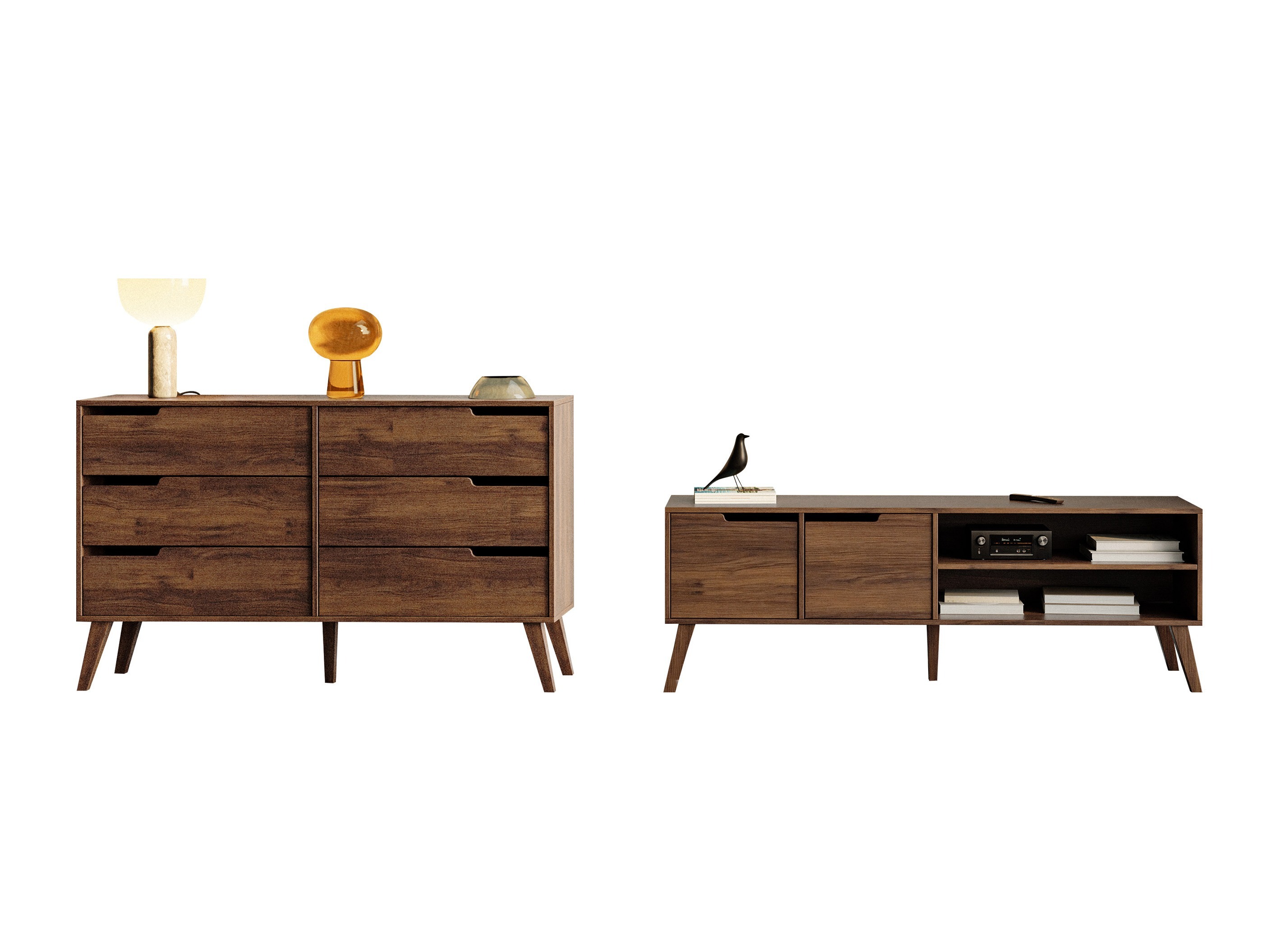 Living room set Otis II (Walnut)
