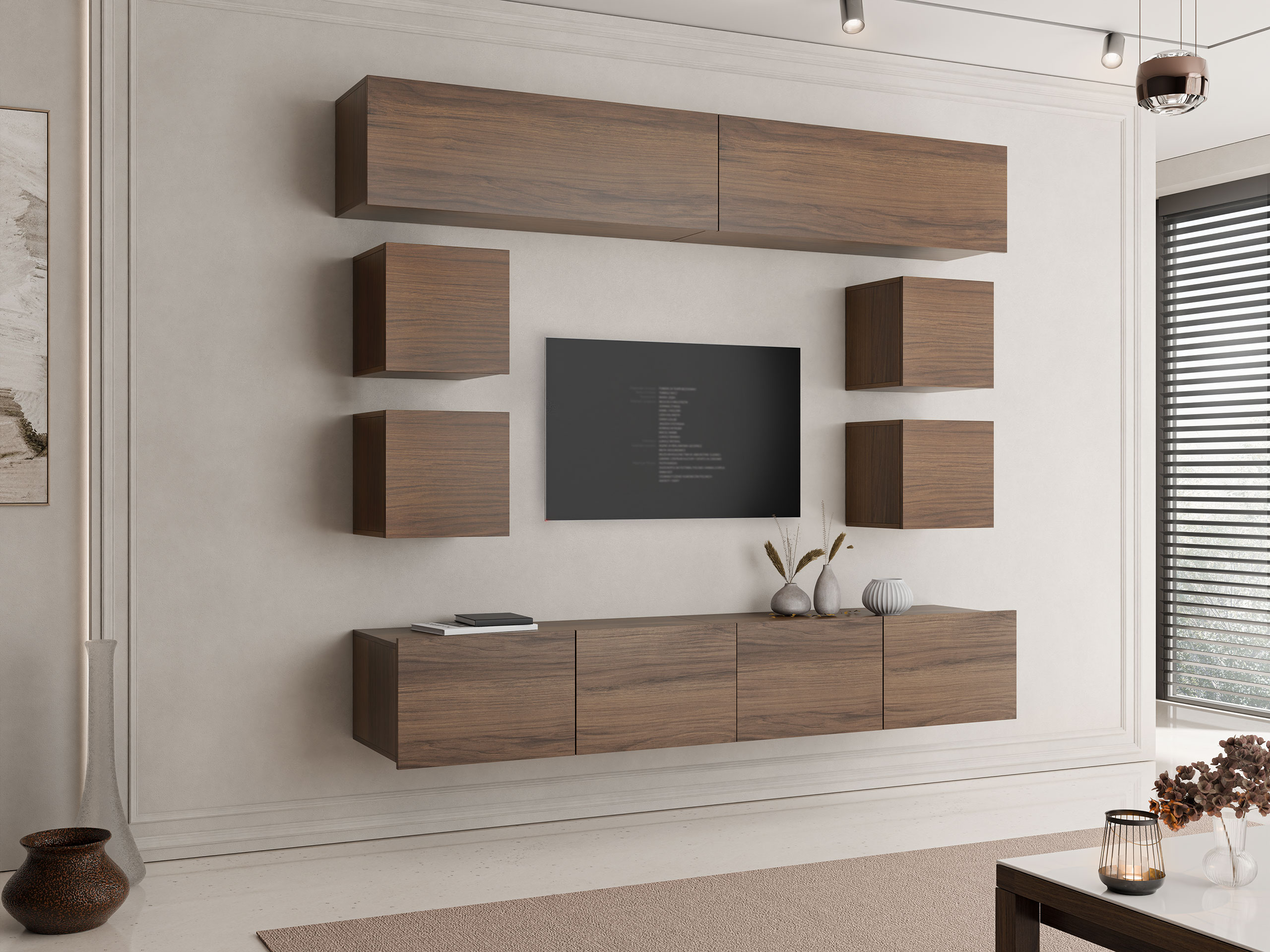 Living room set Remus XVI (Walnut)