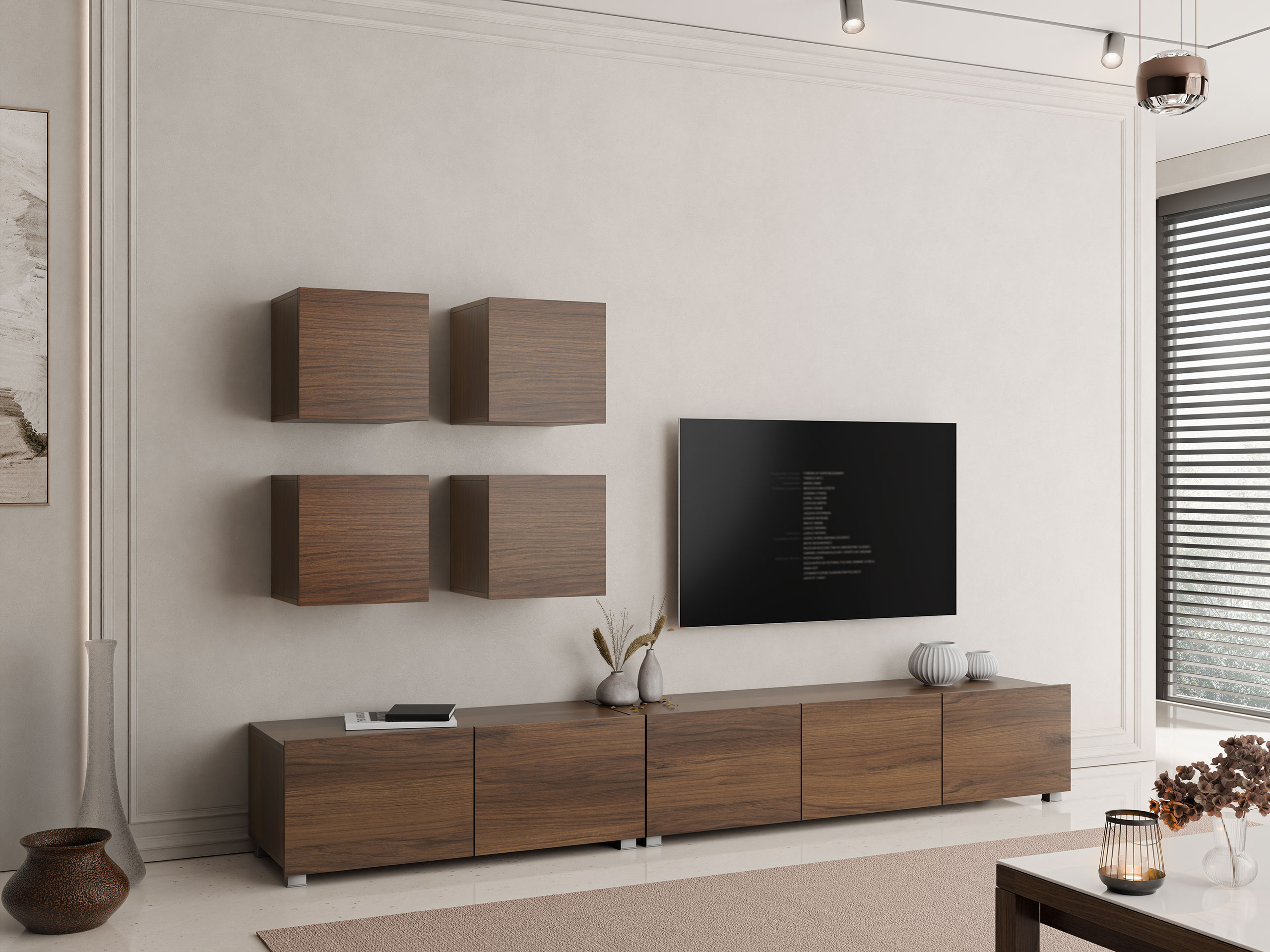Living room set Remus XVIII (Walnut)