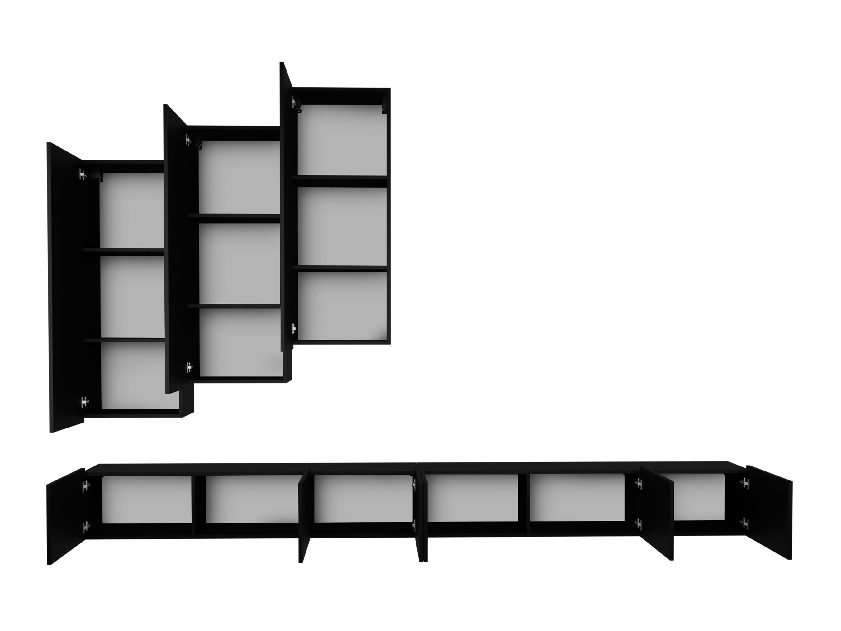Living room set Remus XX (White + Black)