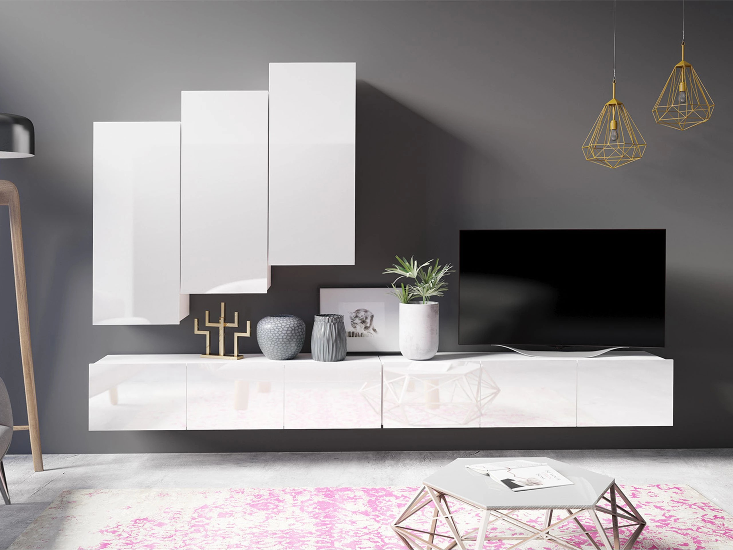 Living room set Tivdalu 131 (White)