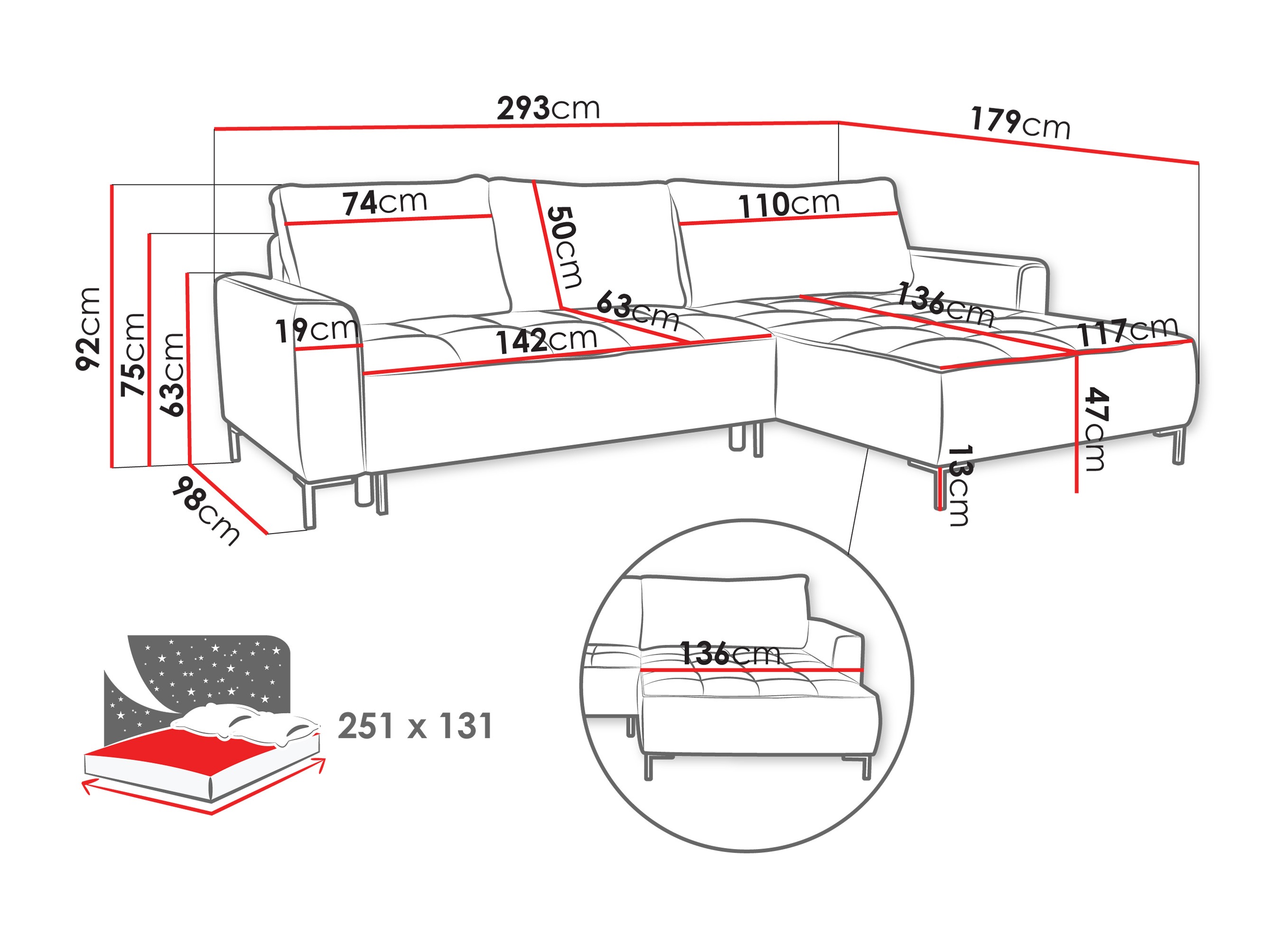 Corner sofa TrendyNest Valetio (Genesis 05)